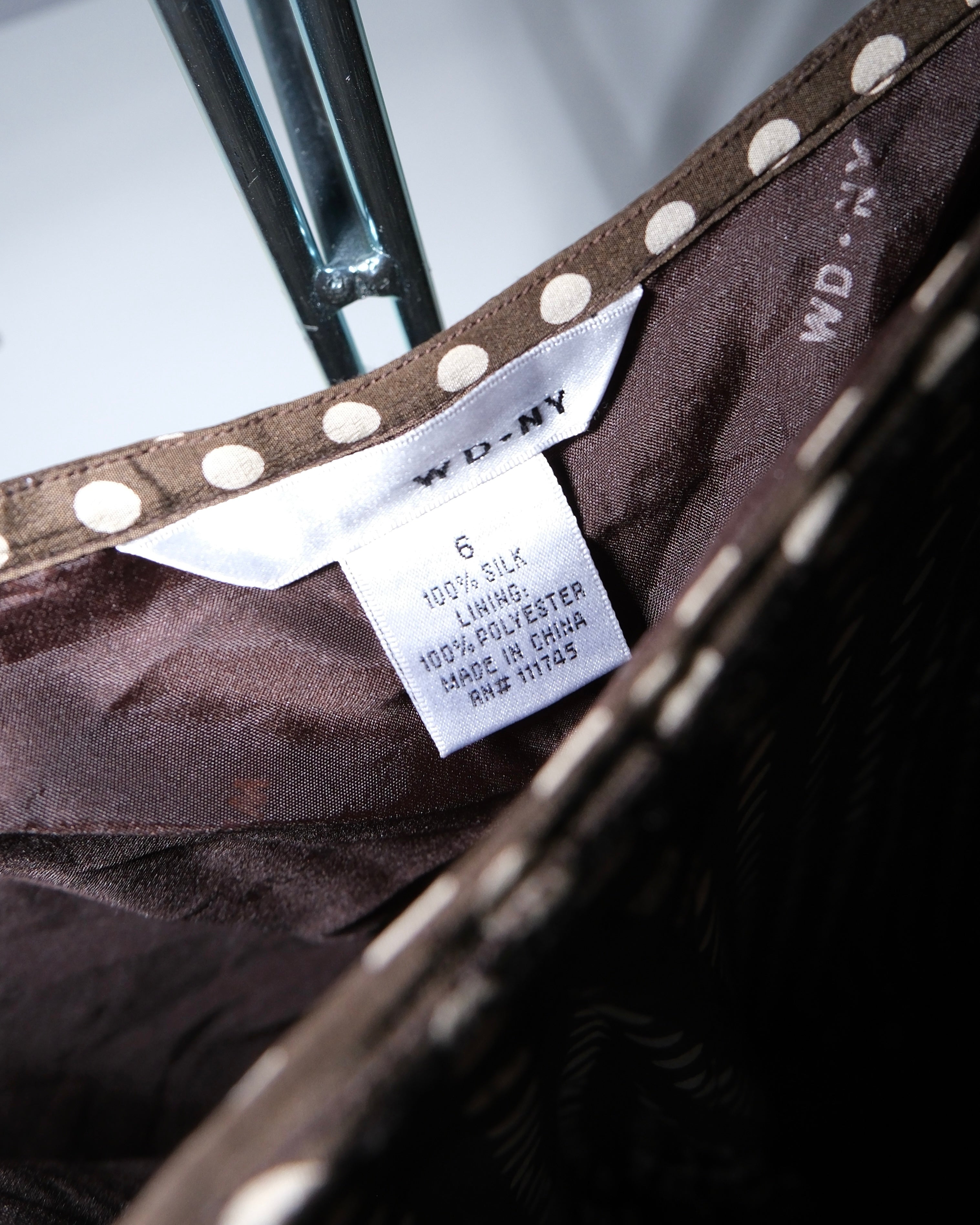 Polka Dot Silk Skirt