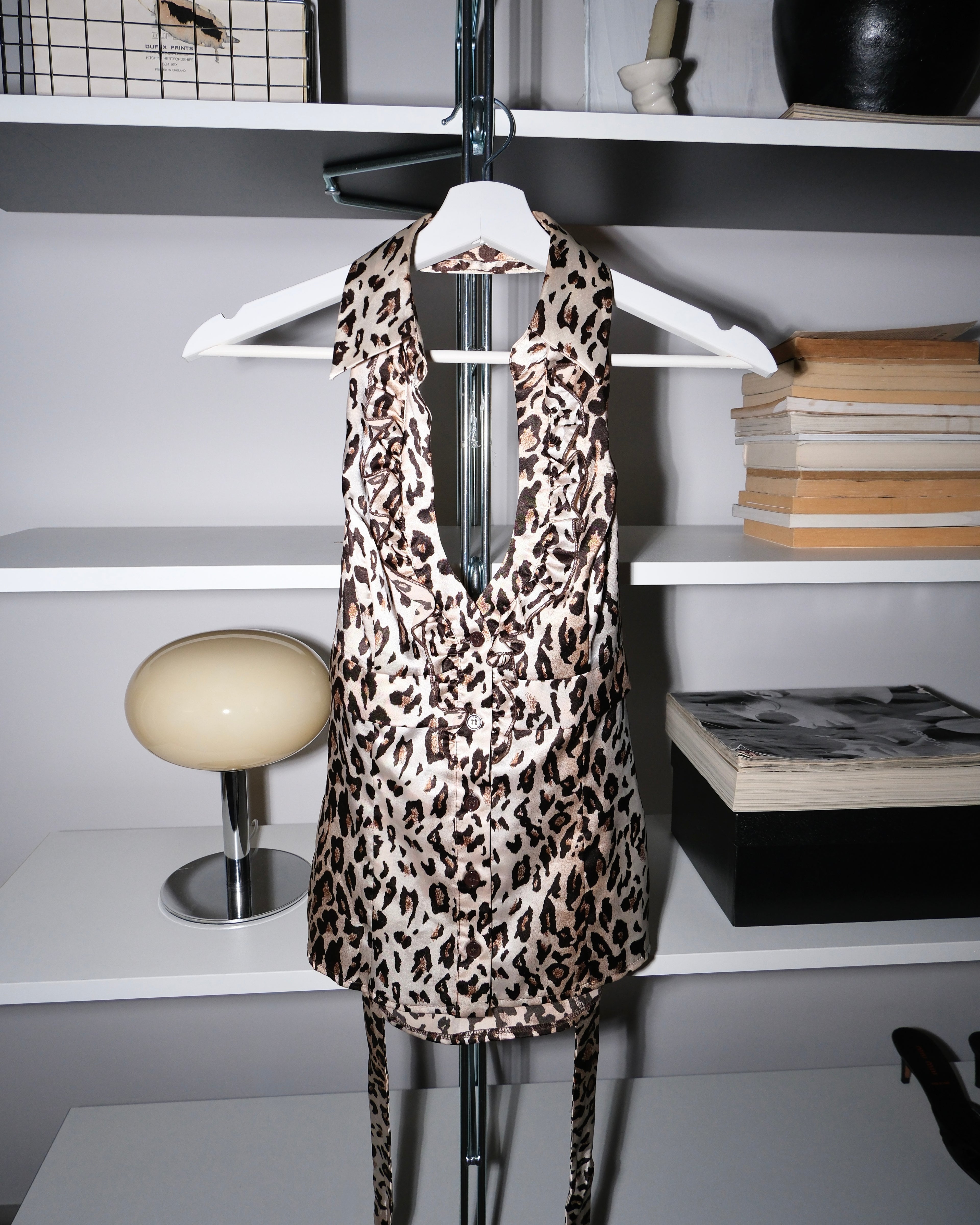 Leopard Satin Blouse