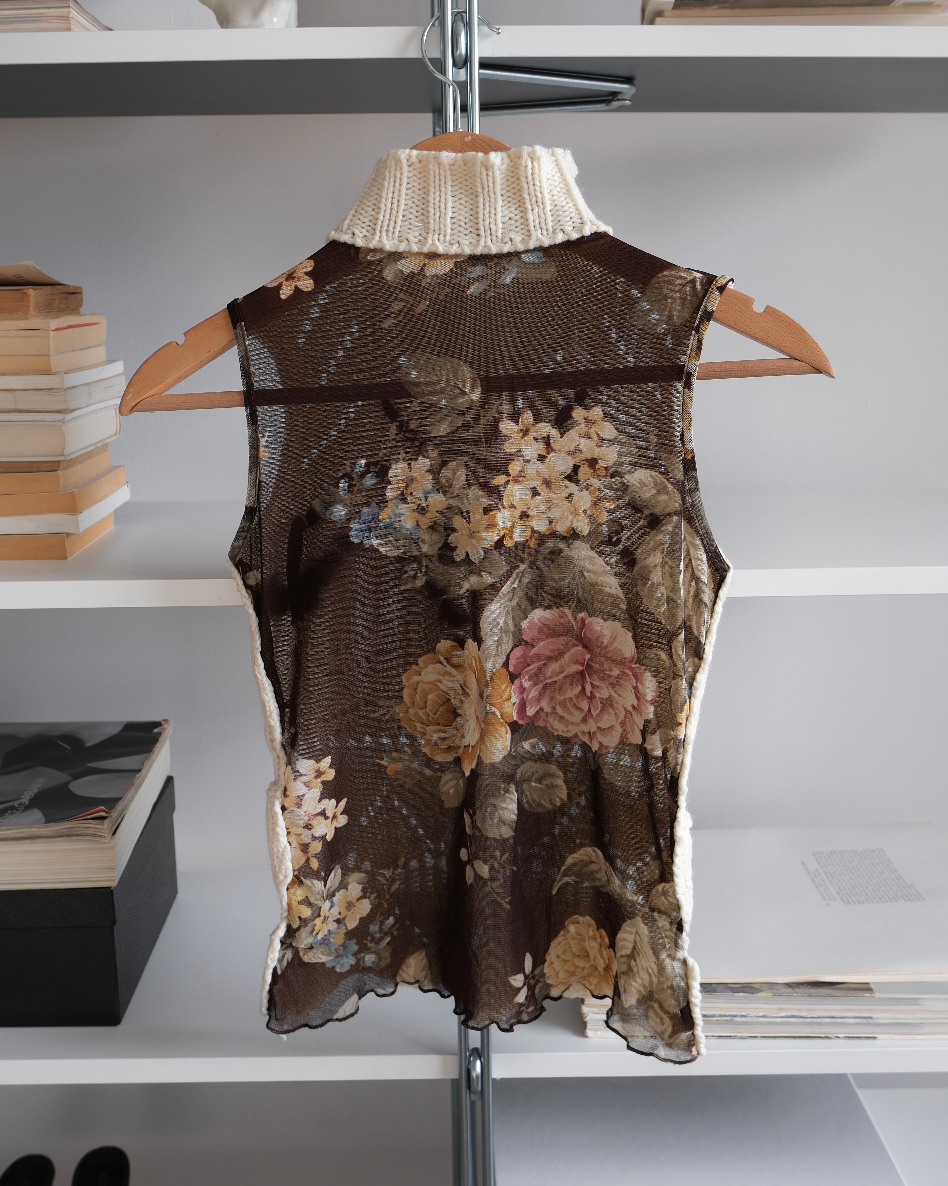 Turtleneck Short-Sleeve Sweater