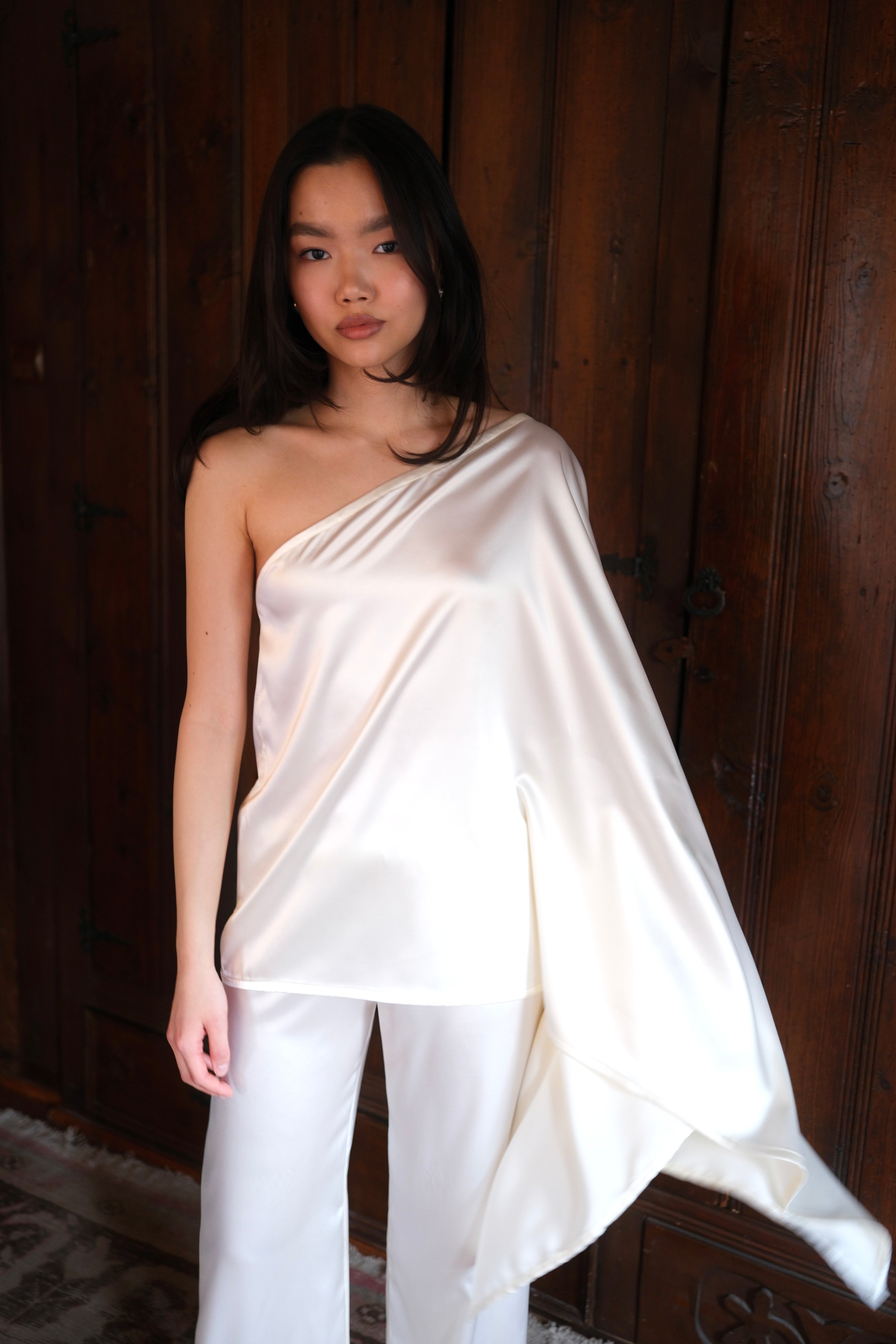 Yuka Asymmetric Blouse