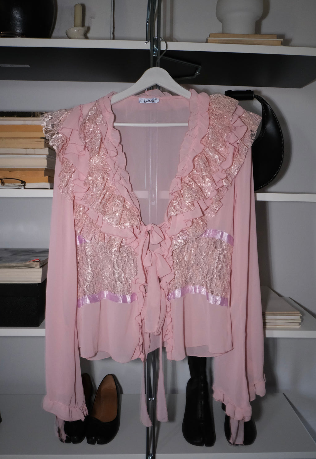 Bağlamalı Pembe Gömlek