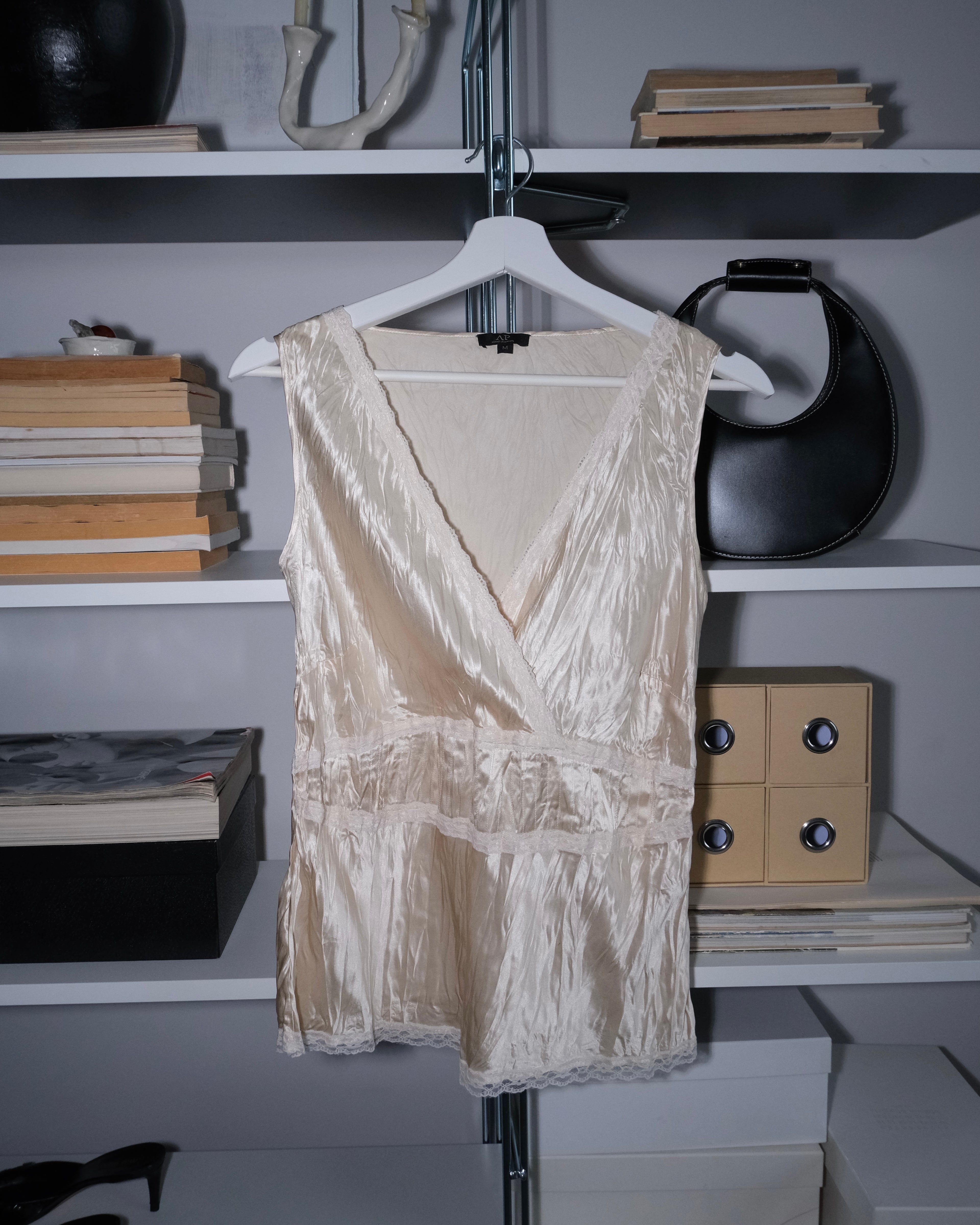 Cream Silk Blouse