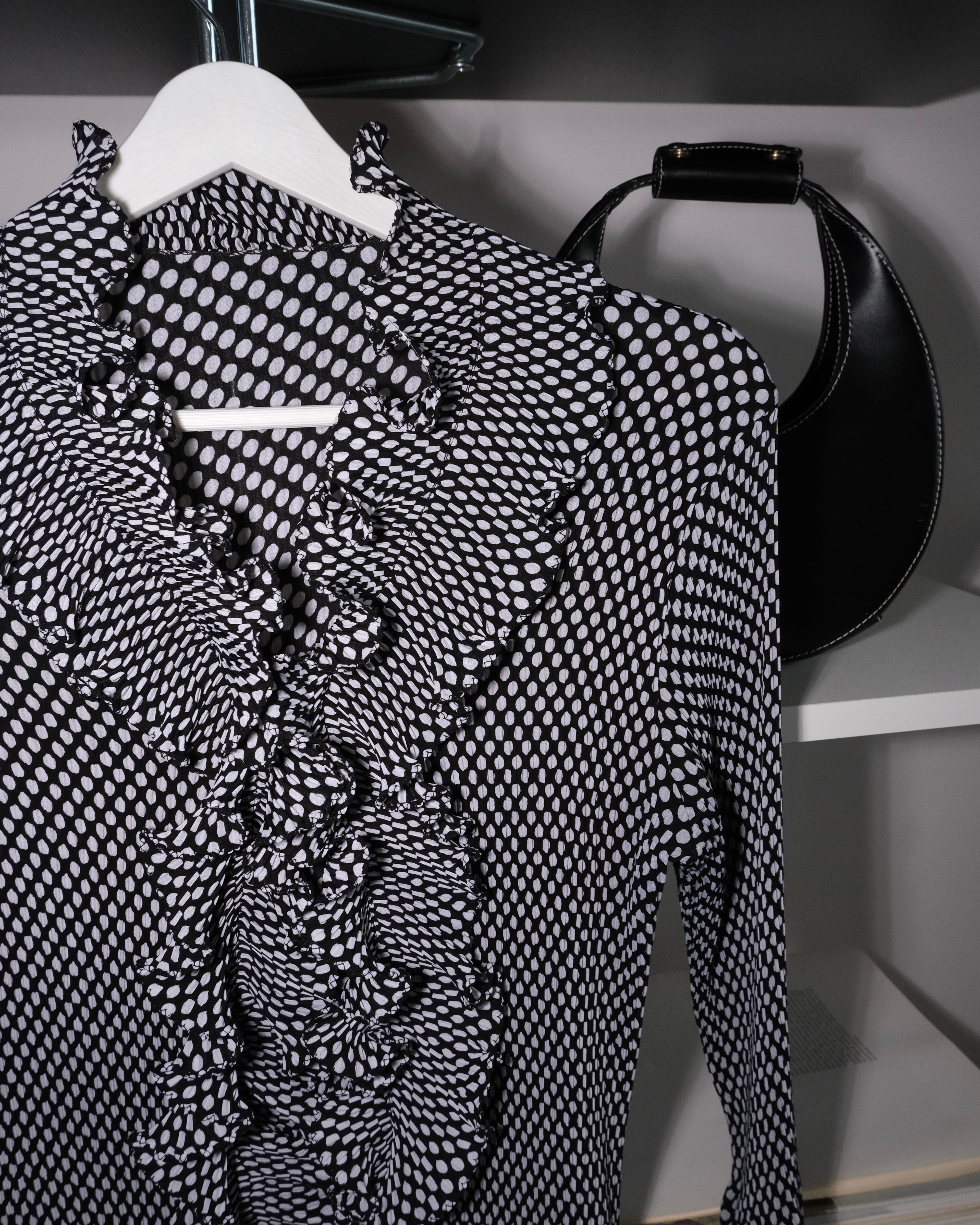 Polka Dot Chiffon Shirt