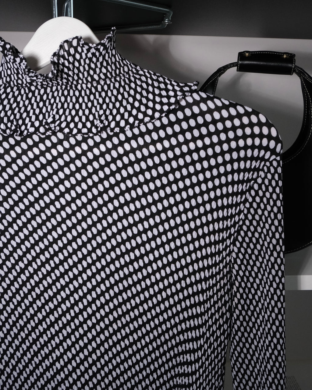 Polka Dot Chiffon Shirt