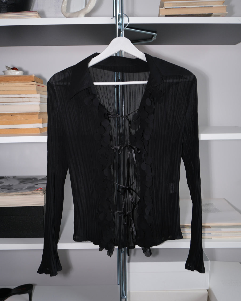 Tie-up Chiffon Shirt