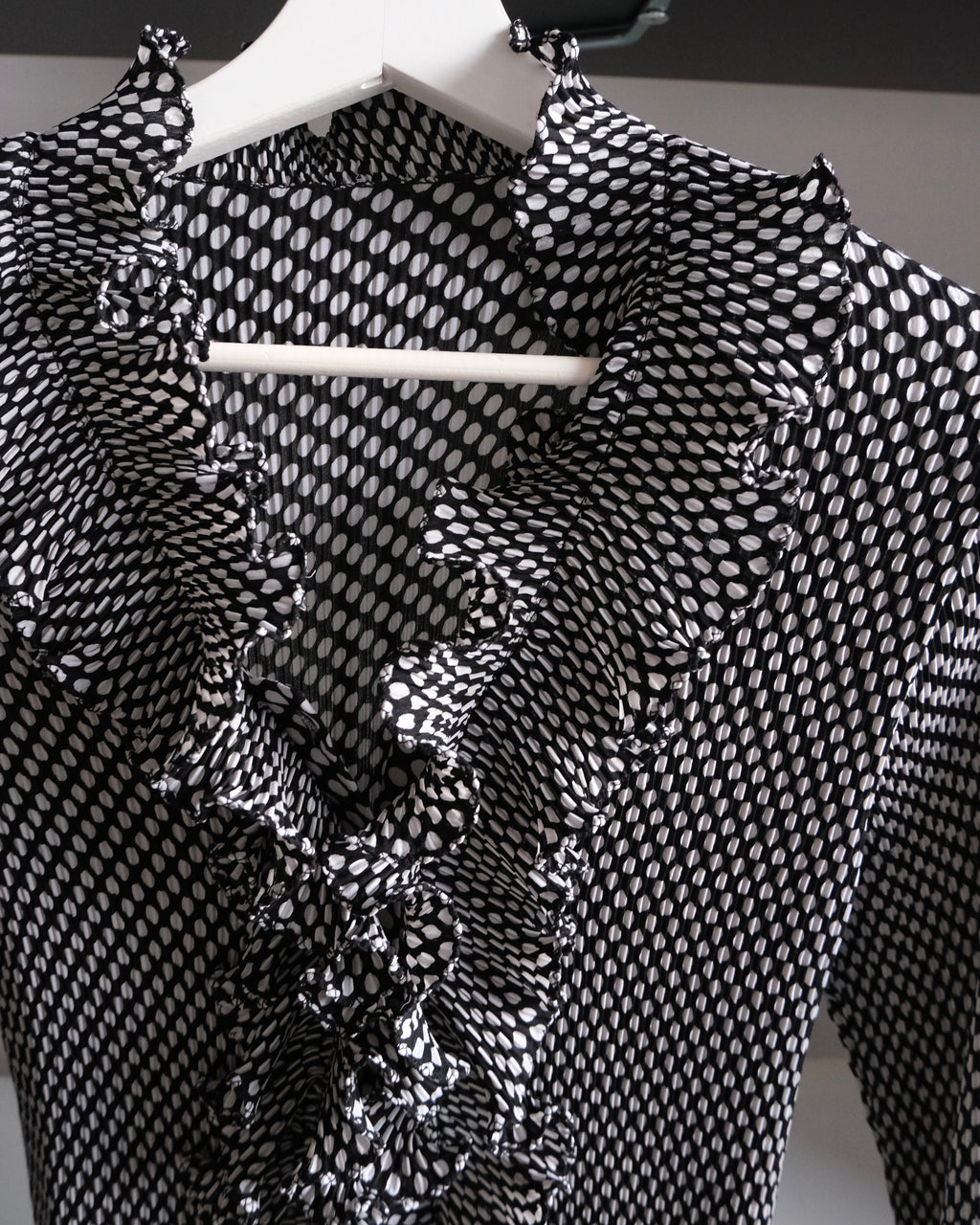 Polka Dot Chiffon Shirt