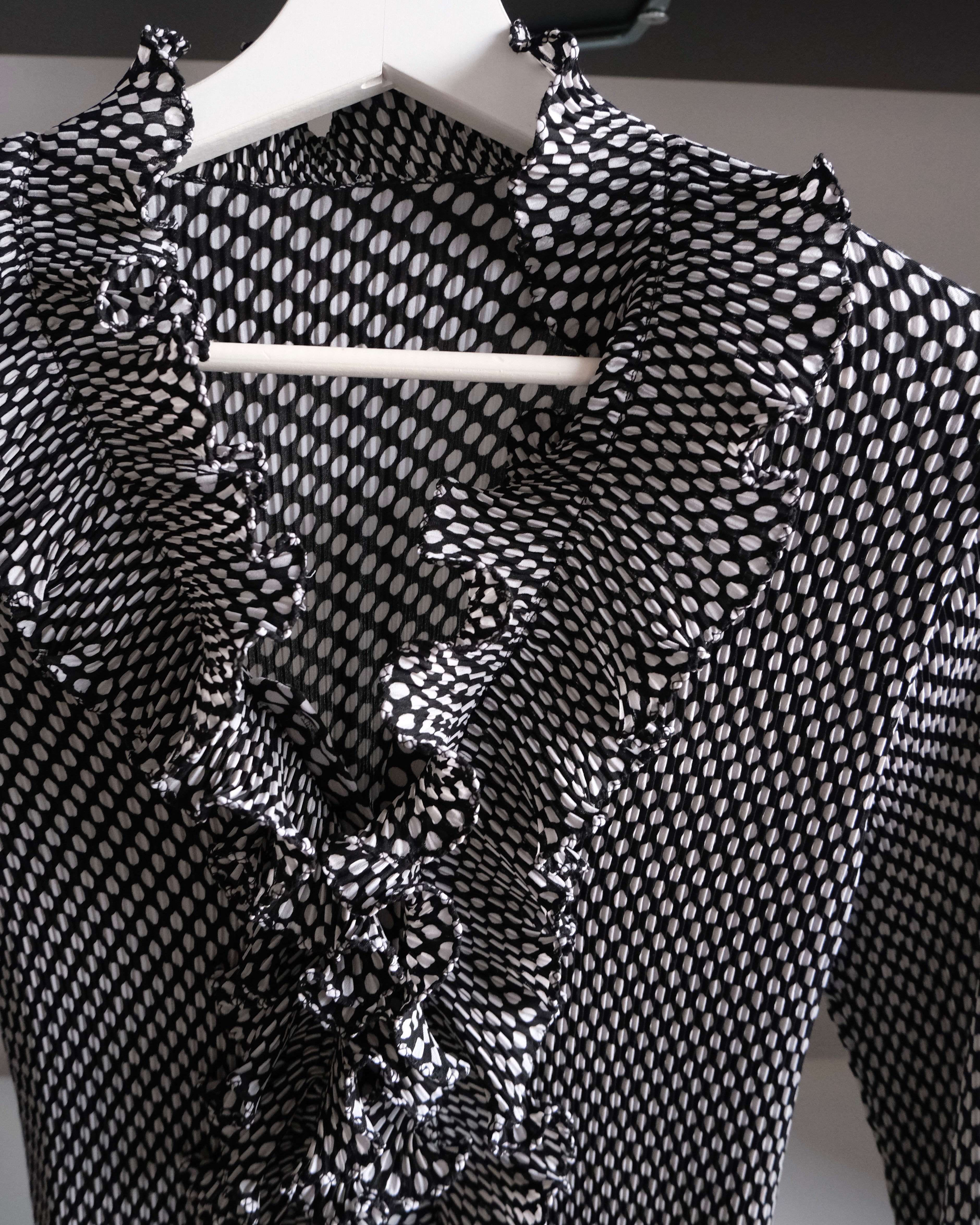 Polka Dot Chiffon Shirt