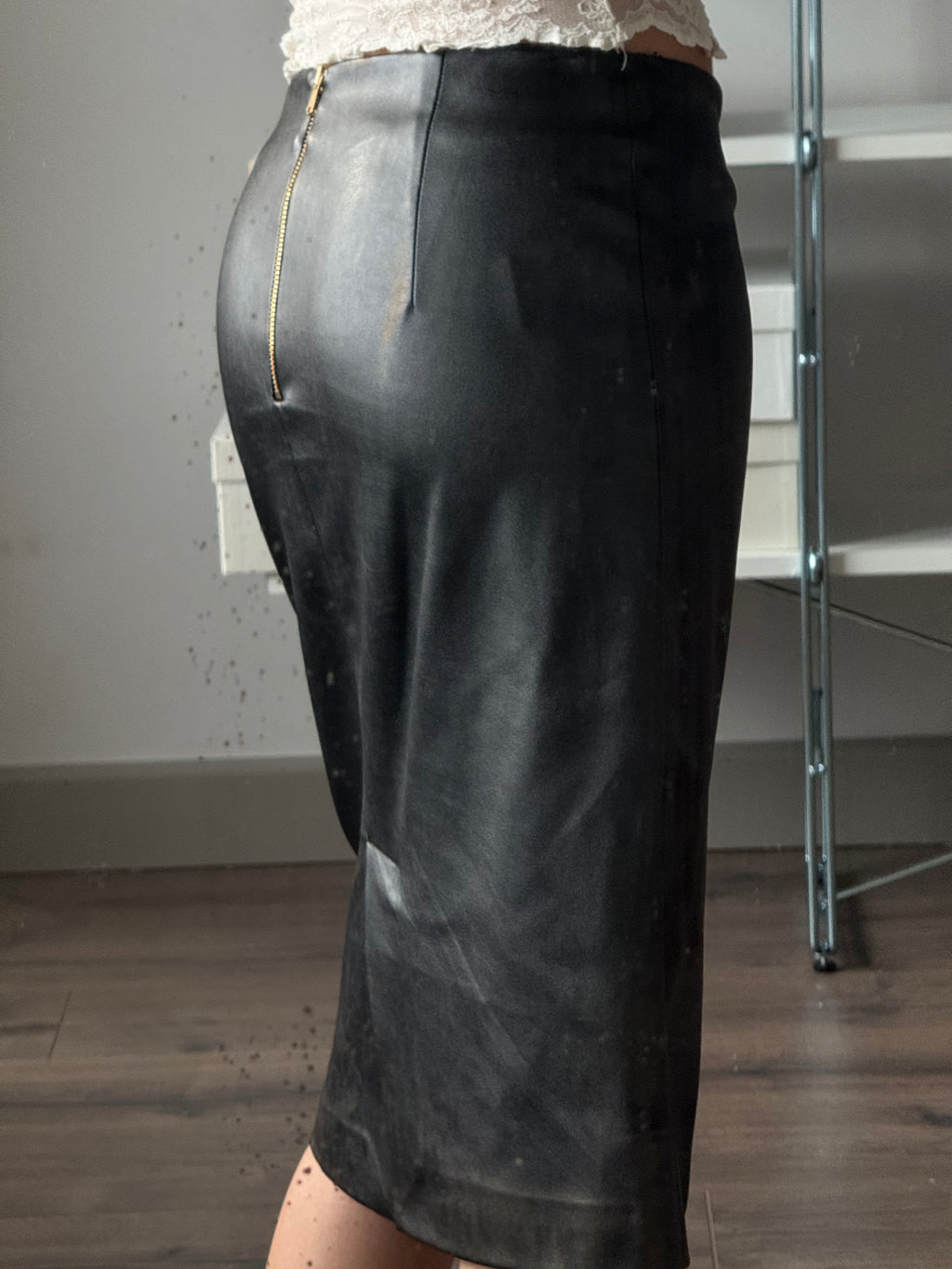 Distressed Detail Skirt