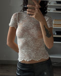 Lace Transparent T-shirt