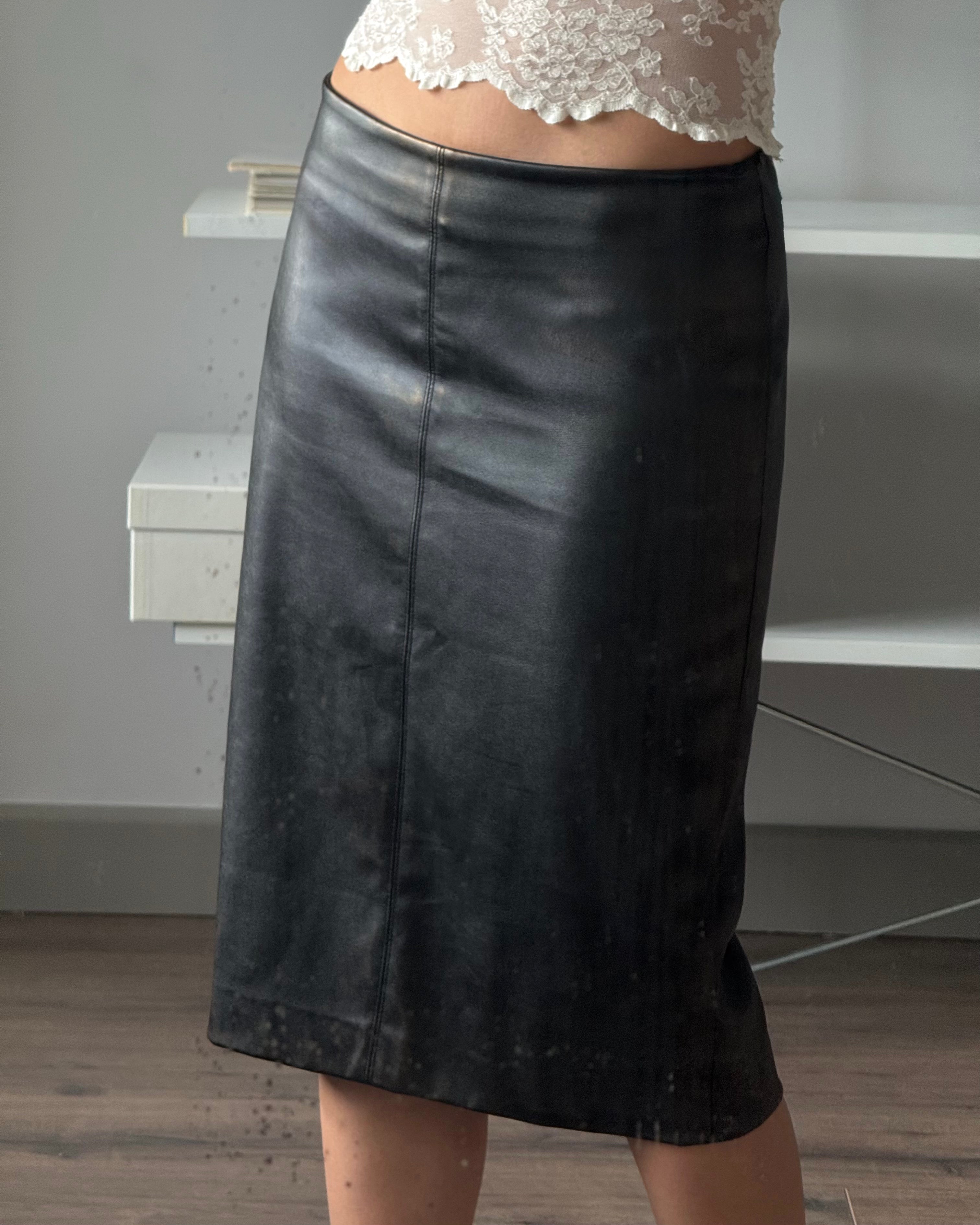 Distressed Detail Skirt