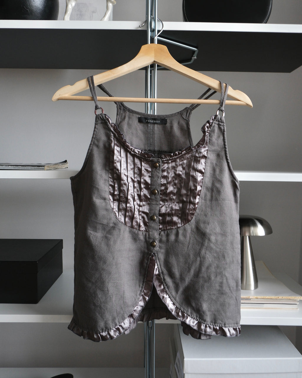 Buttoned Grey Blouse