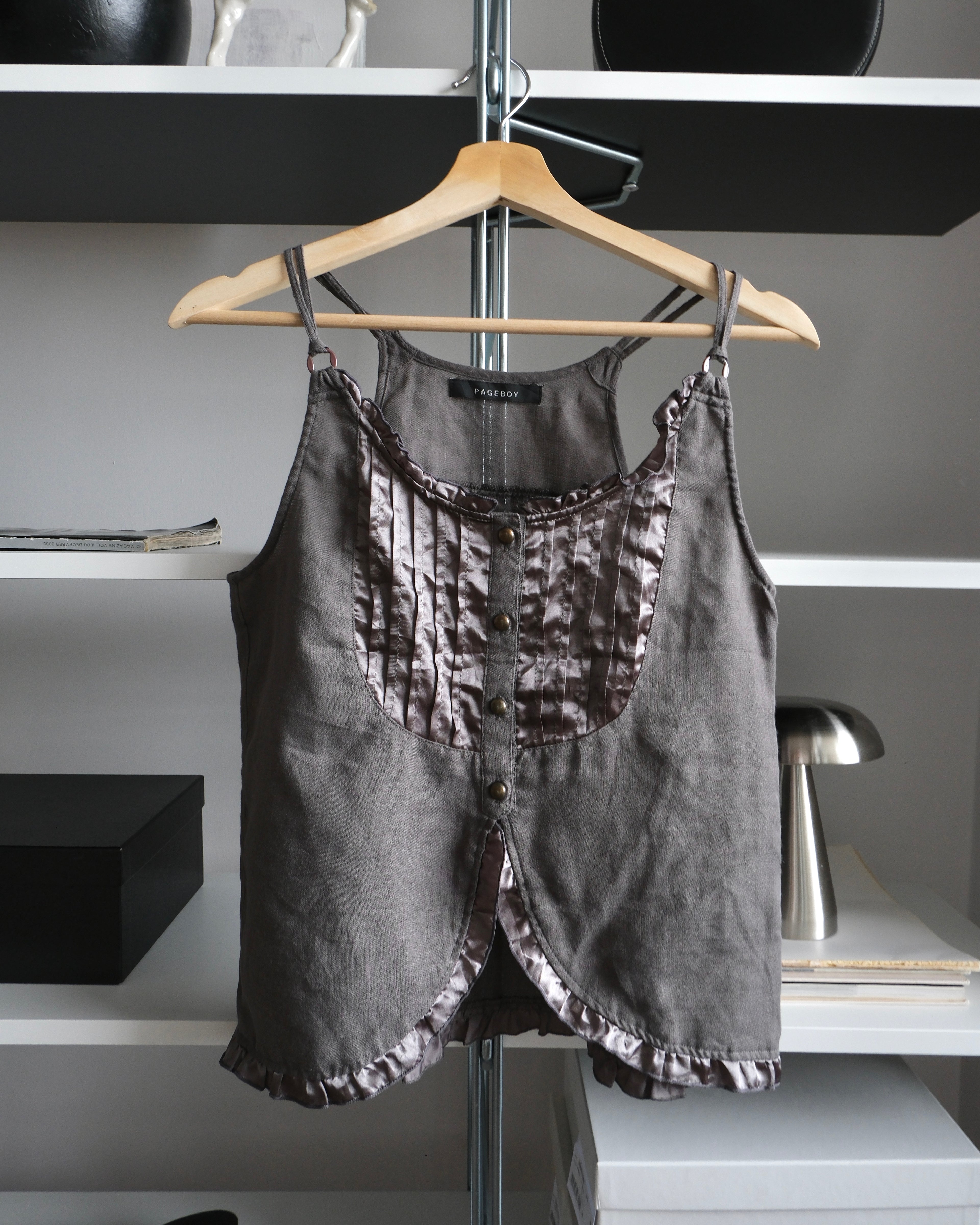 Buttoned Grey Blouse