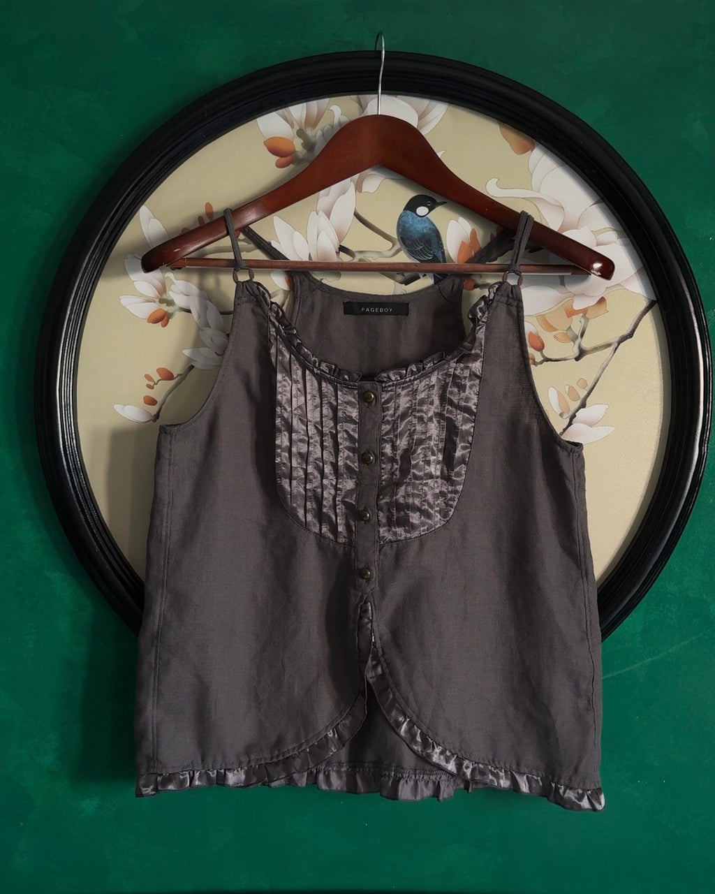Buttoned Grey Blouse