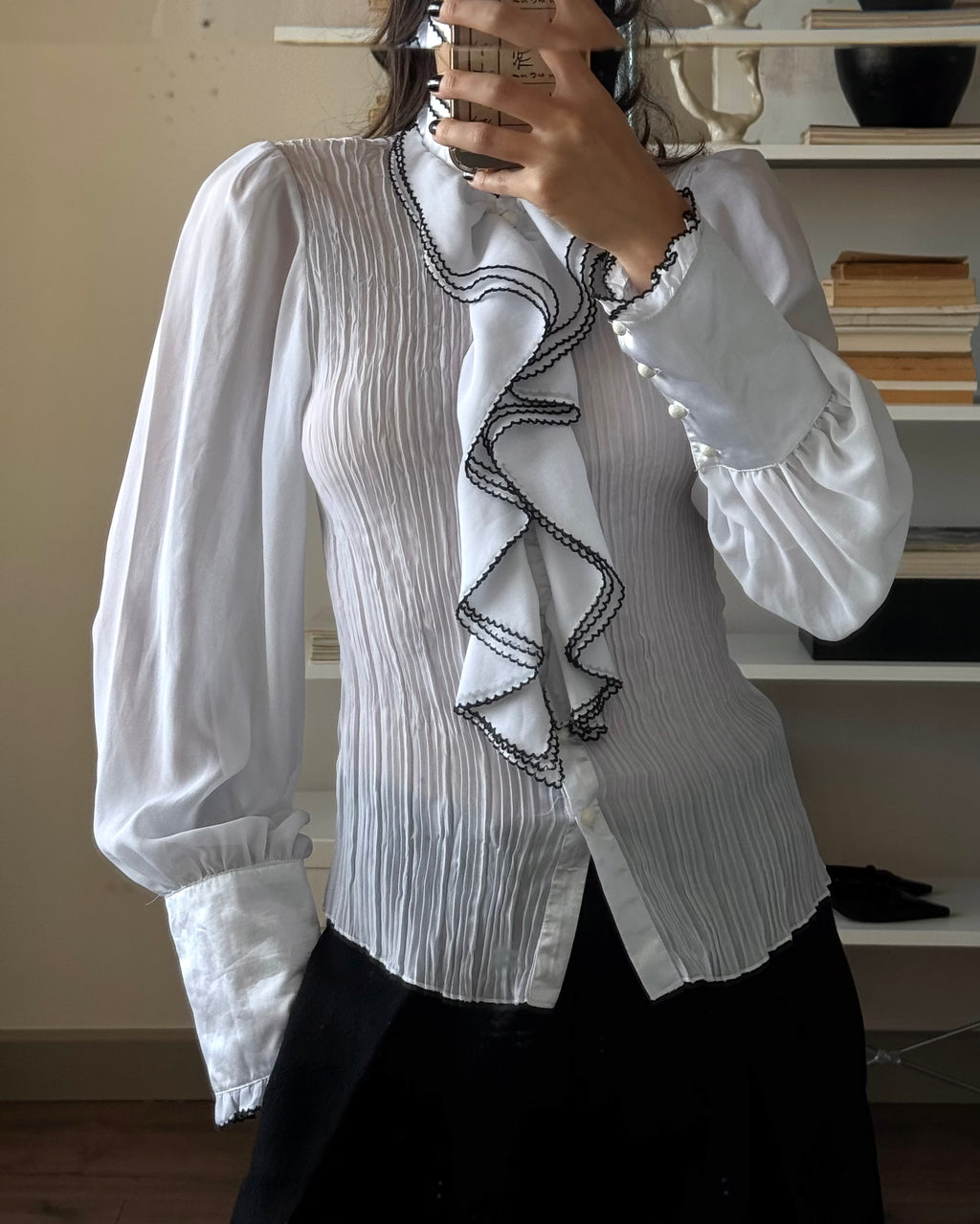 Shirt with Collar Detail