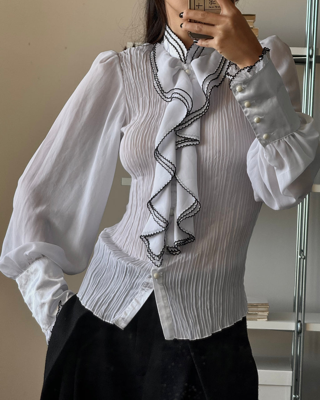 Shirt with Collar Detail