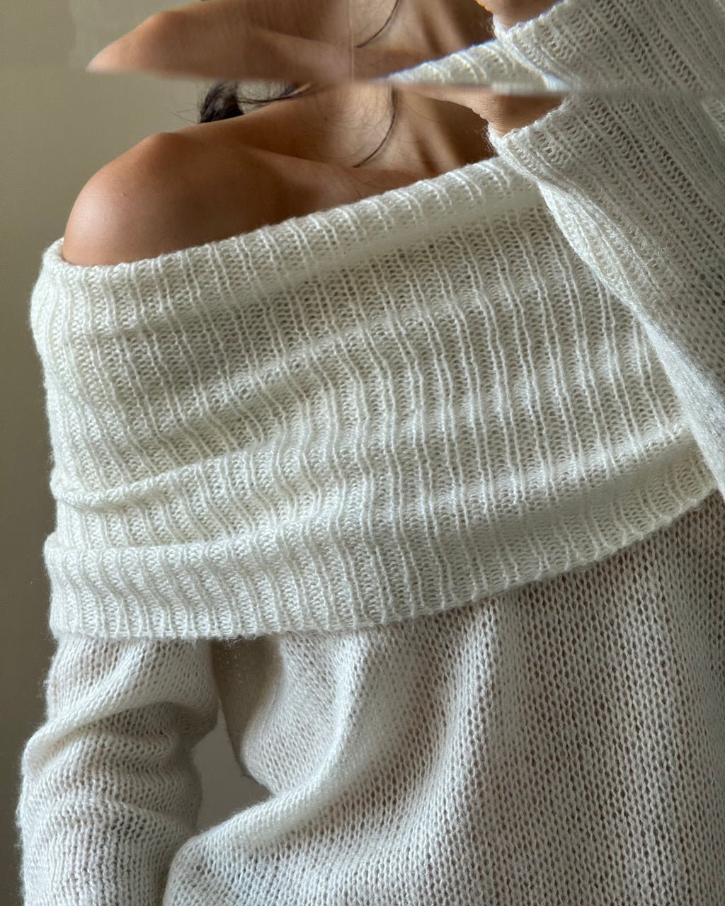 Off-the-Shoulder Sweater