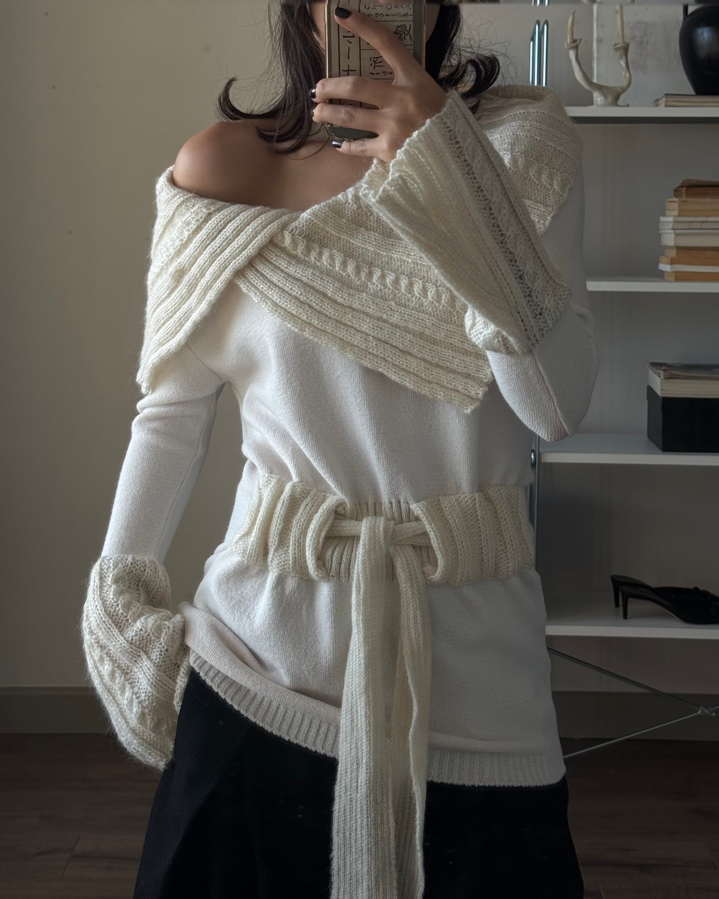 Sweater with Collar Detail