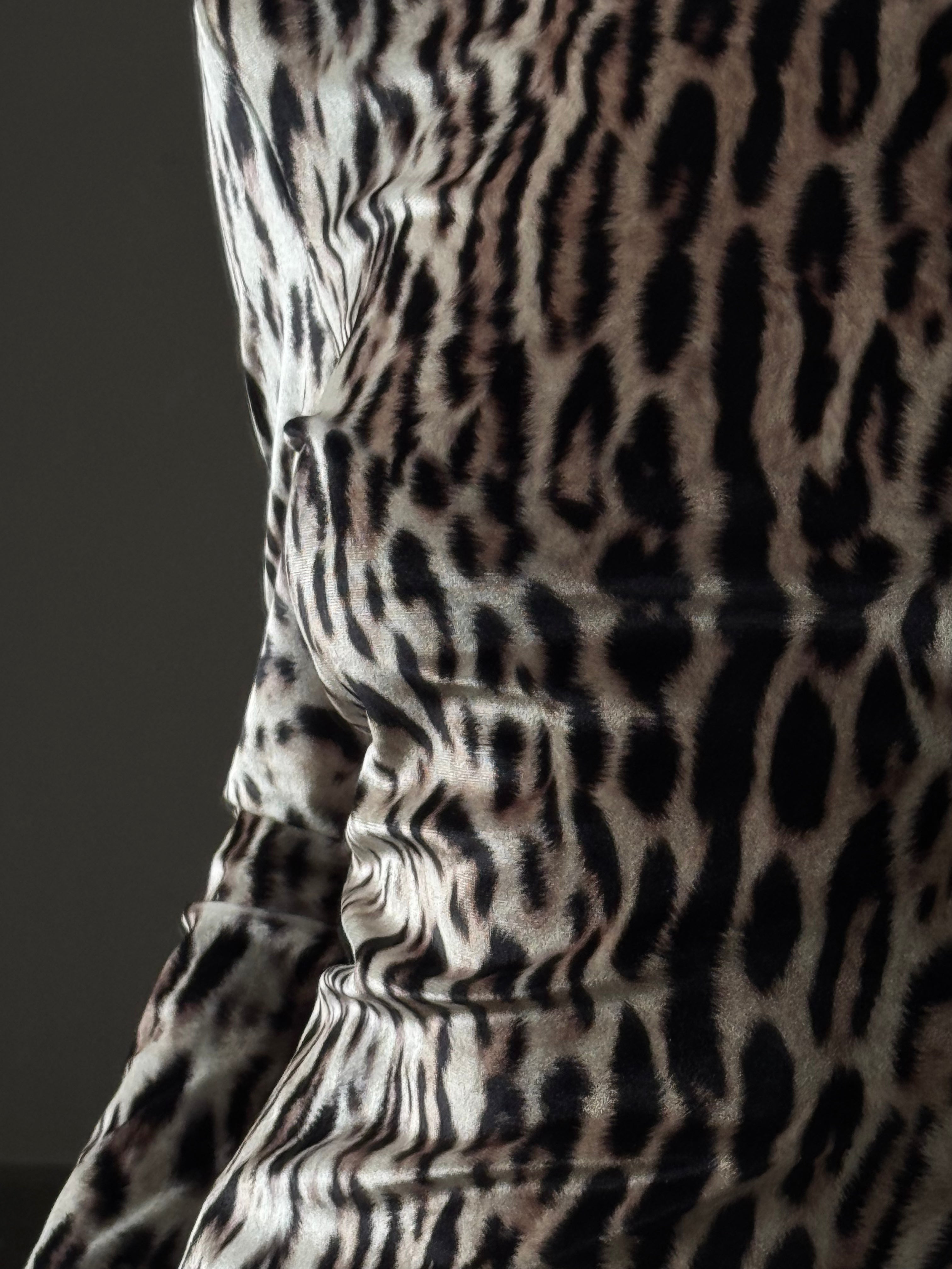 Leopard Print Turtleneck Sweater