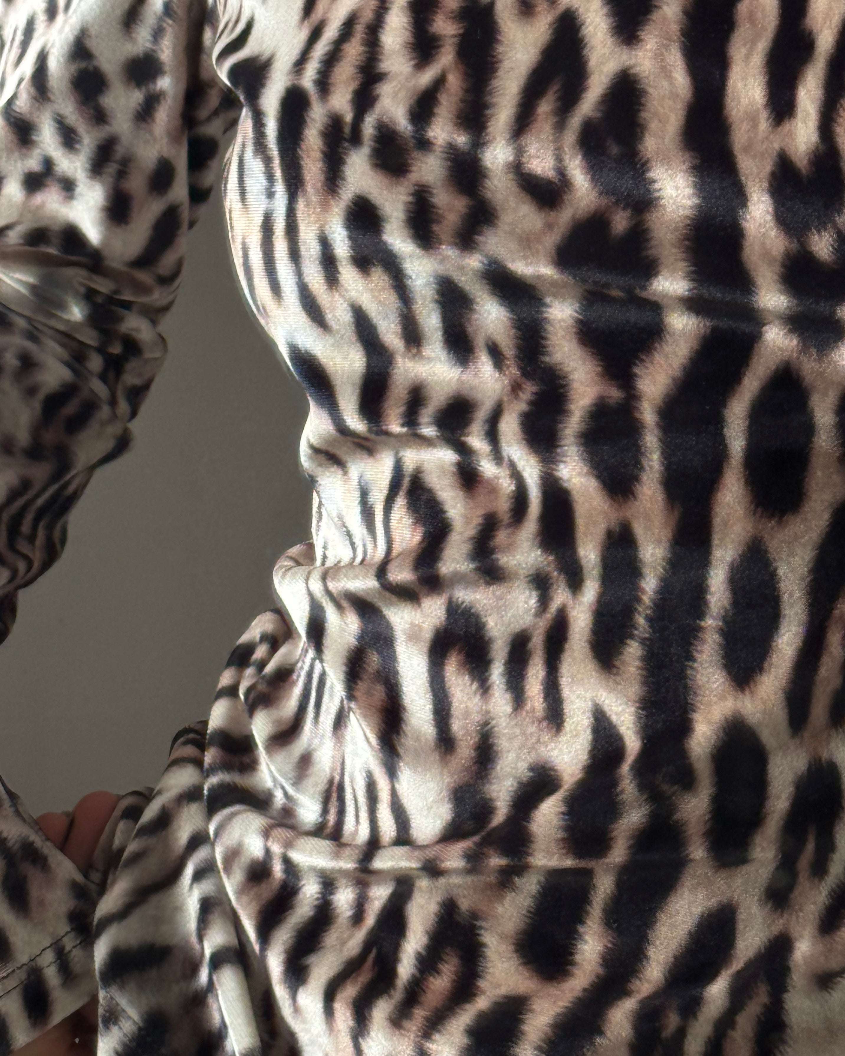 Leopard Print Turtleneck Sweater