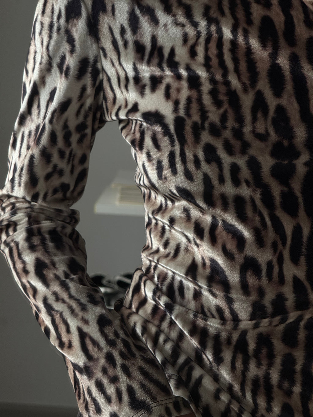 Leopard Print Turtleneck Sweater