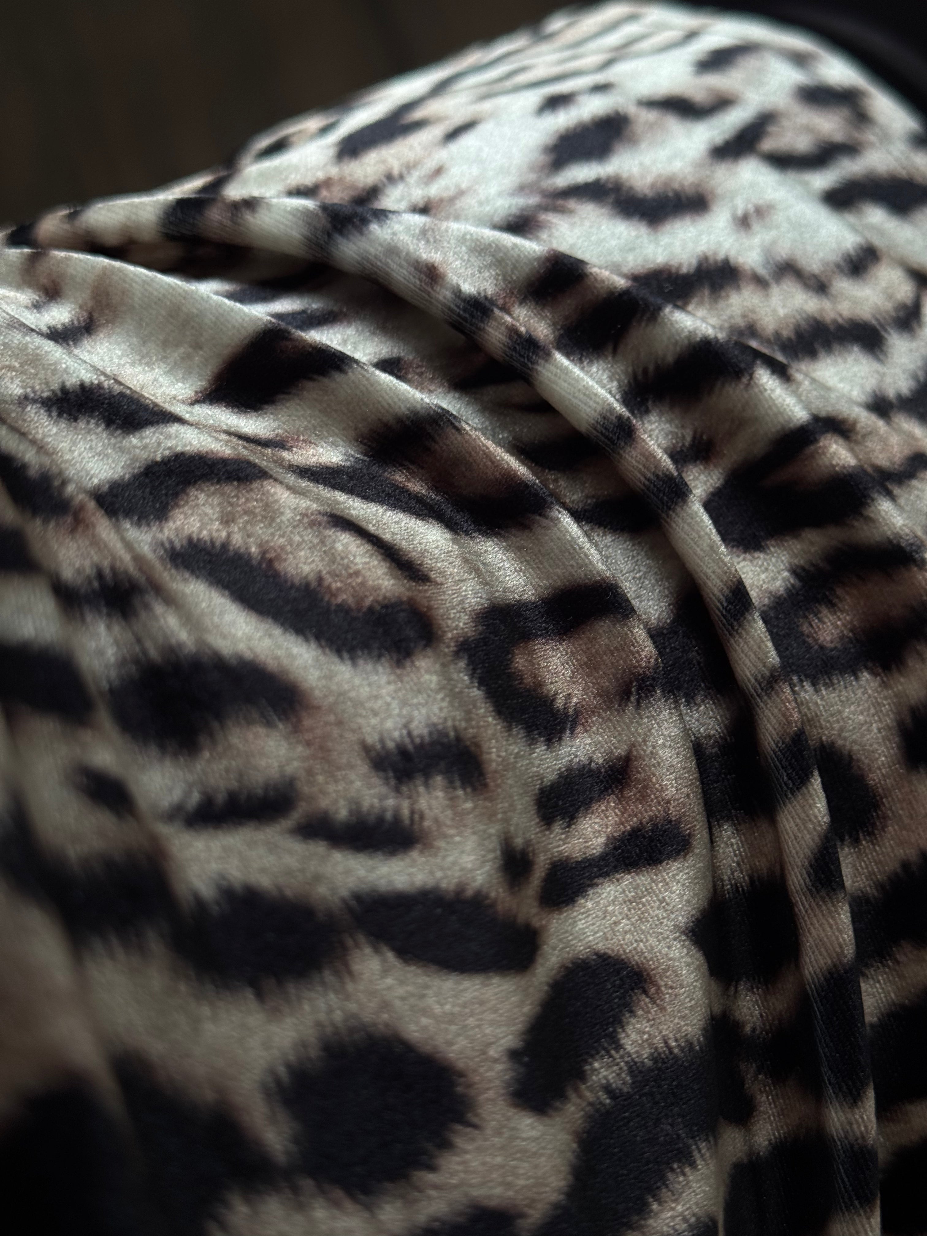 Leopard Print Turtleneck Sweater