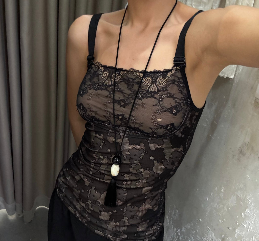 Lace Black Bustier