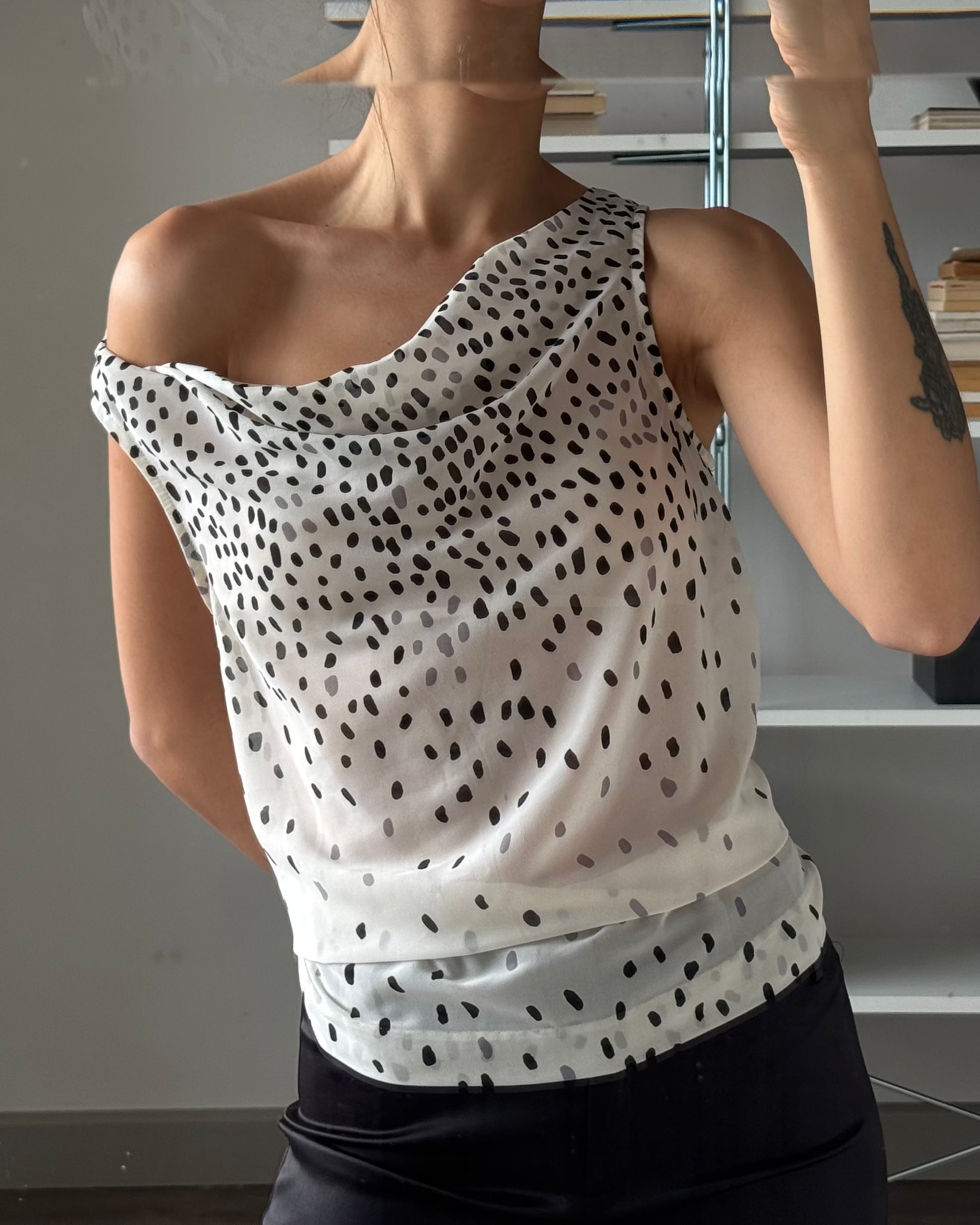 V-neck Chiffon Blouse