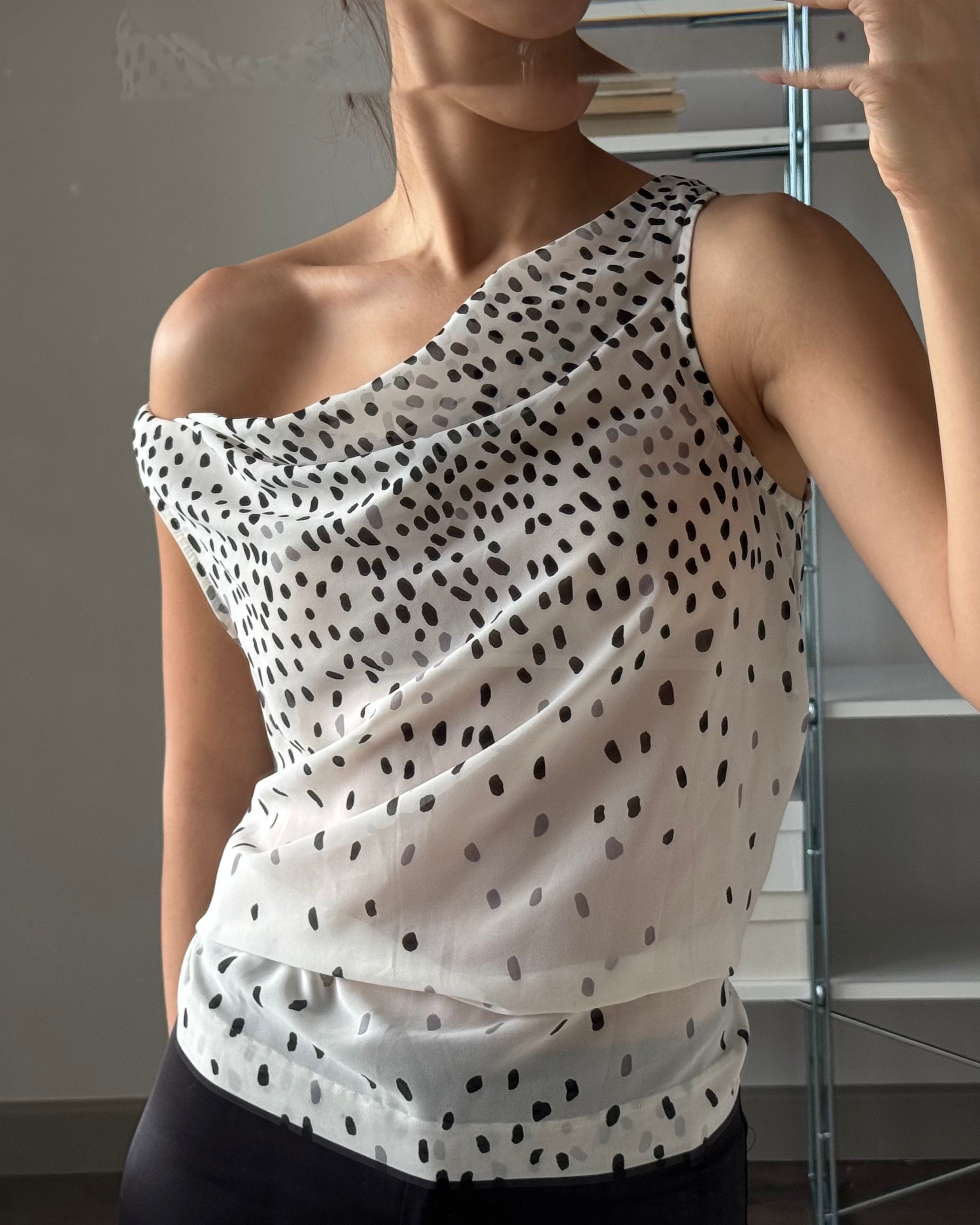 V-neck Chiffon Blouse