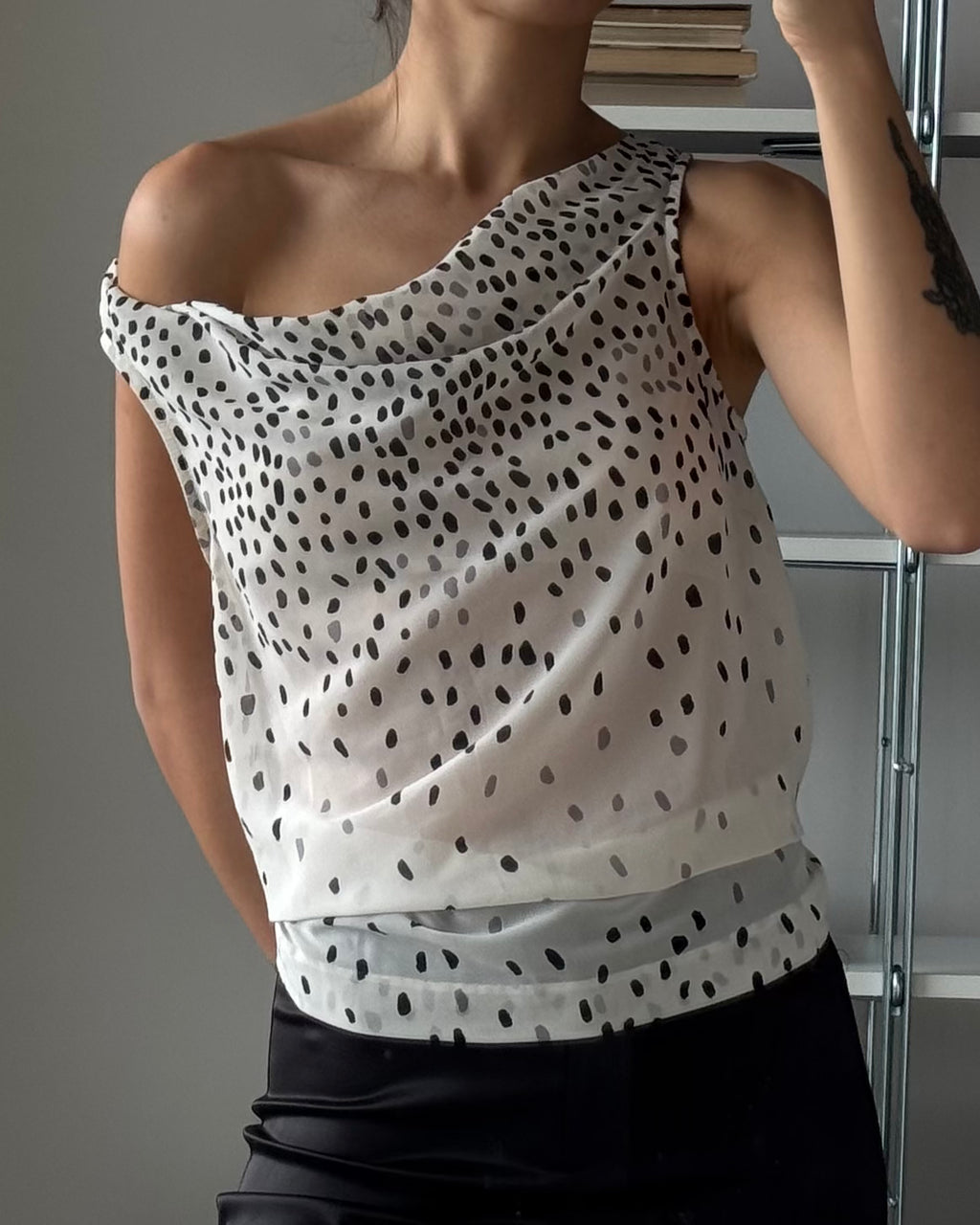 V-neck Chiffon Blouse