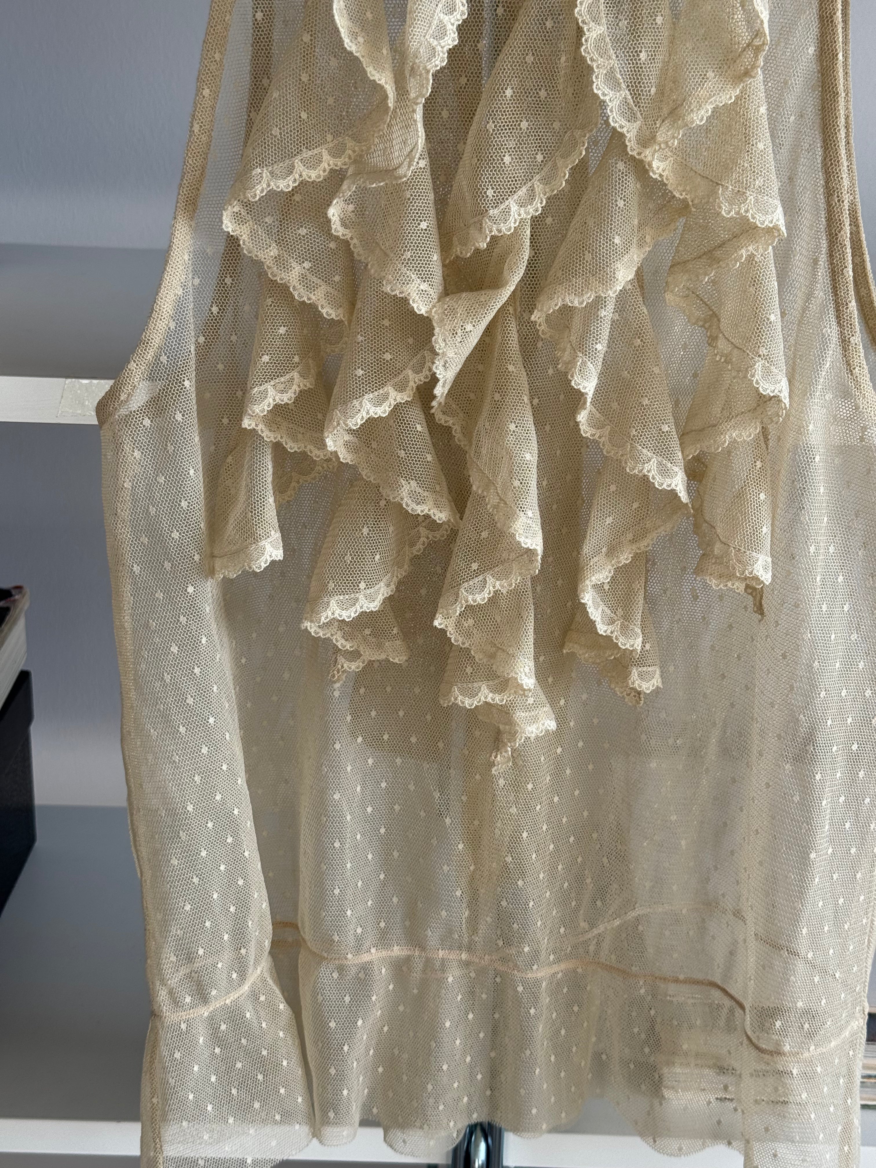 Tulle Blouse with Neckline Detail