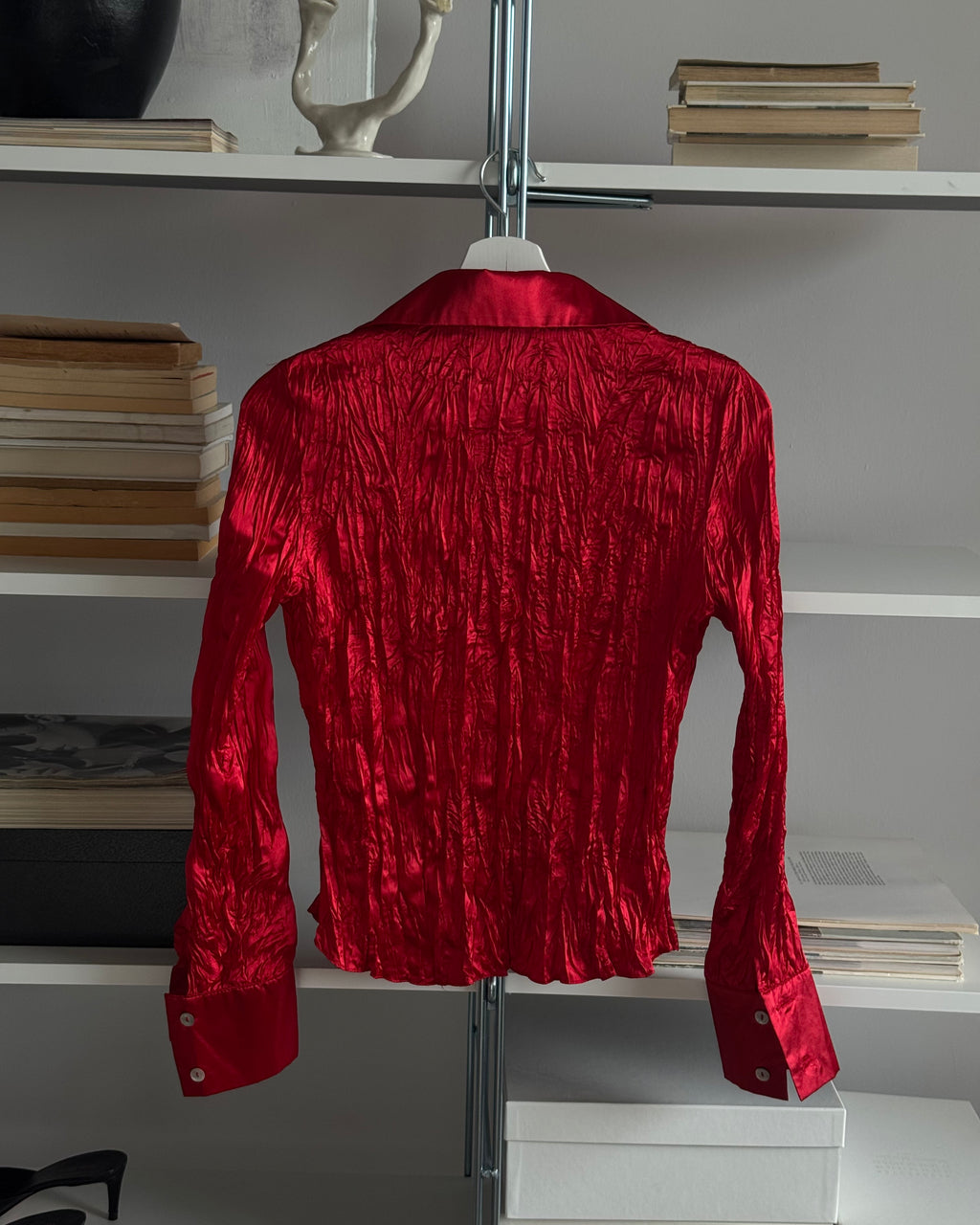 Red Satin Shirt