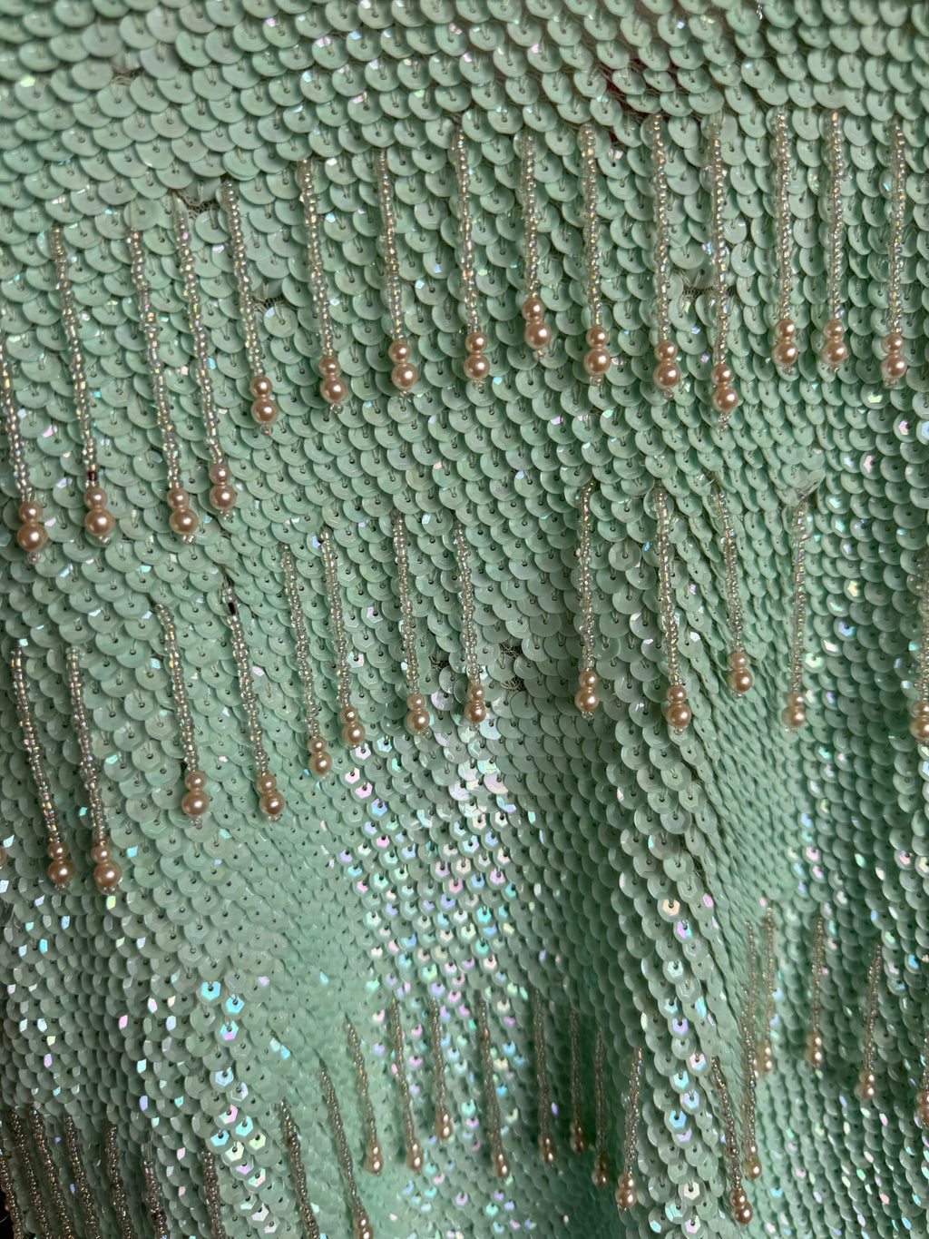 Turquoise Sequin Blouse