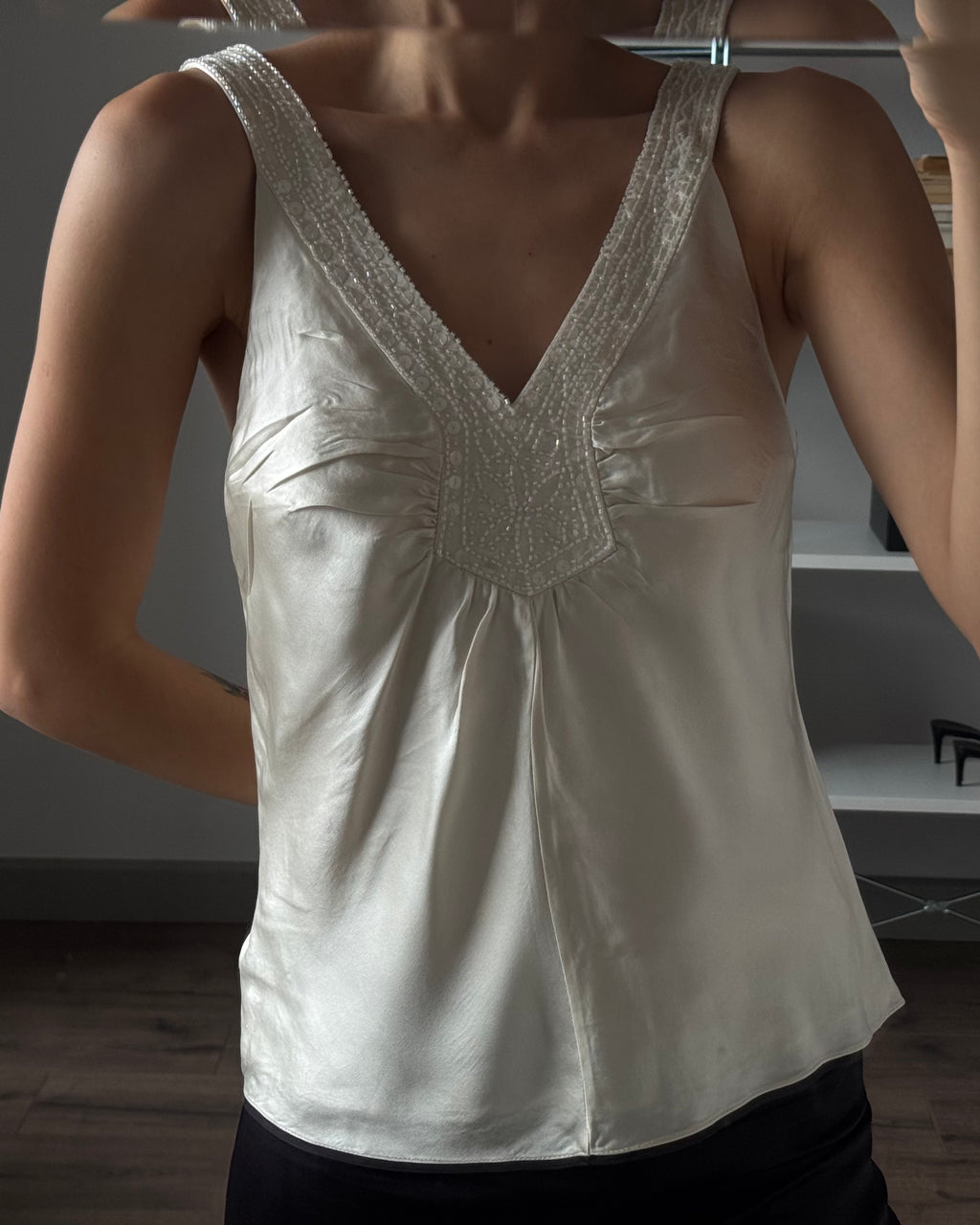 Embroidered Silk Blouse