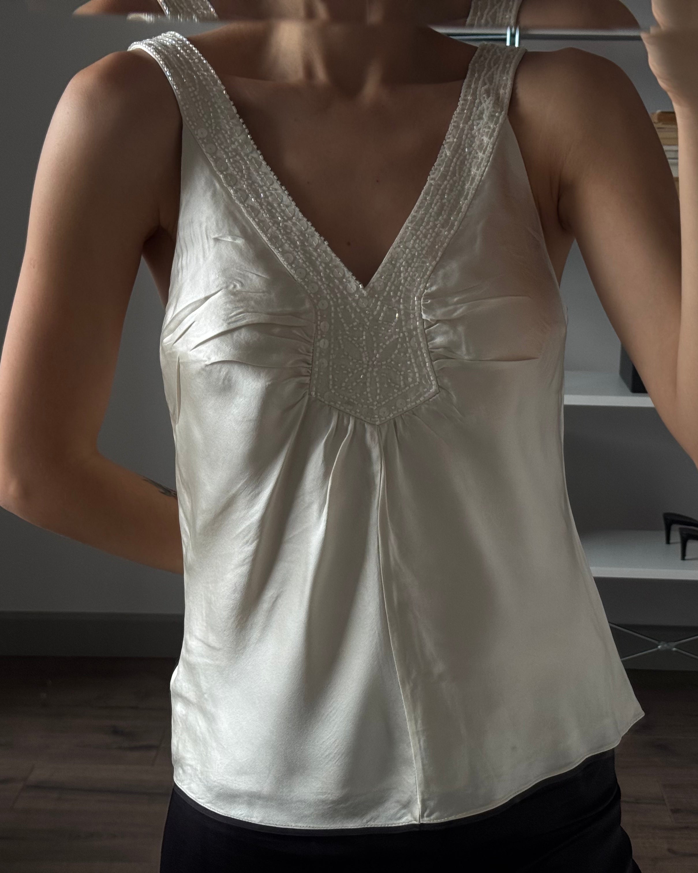 Embroidered Silk Blouse