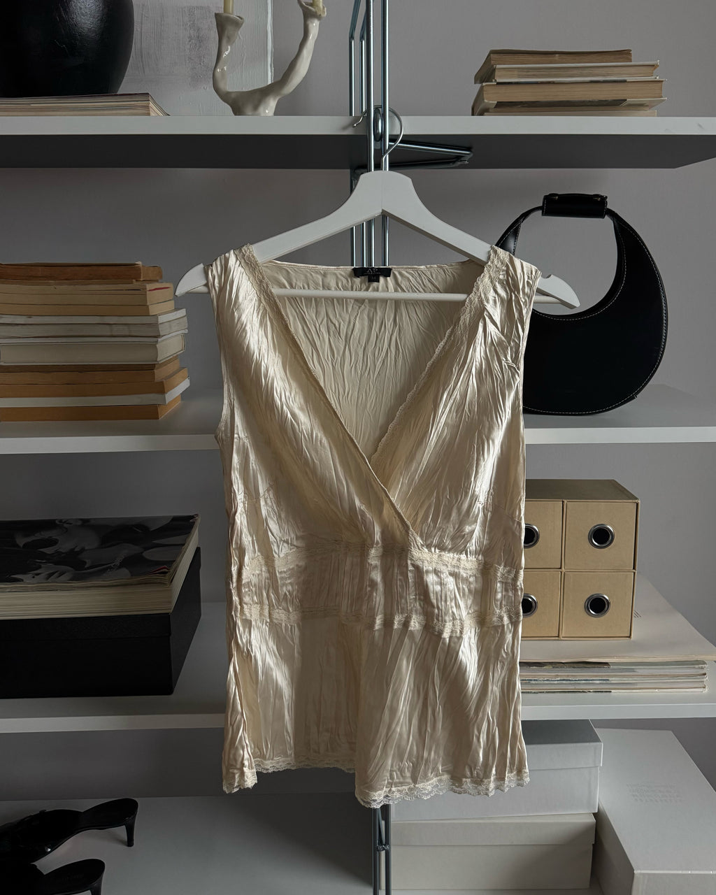 Cream Silk Blouse