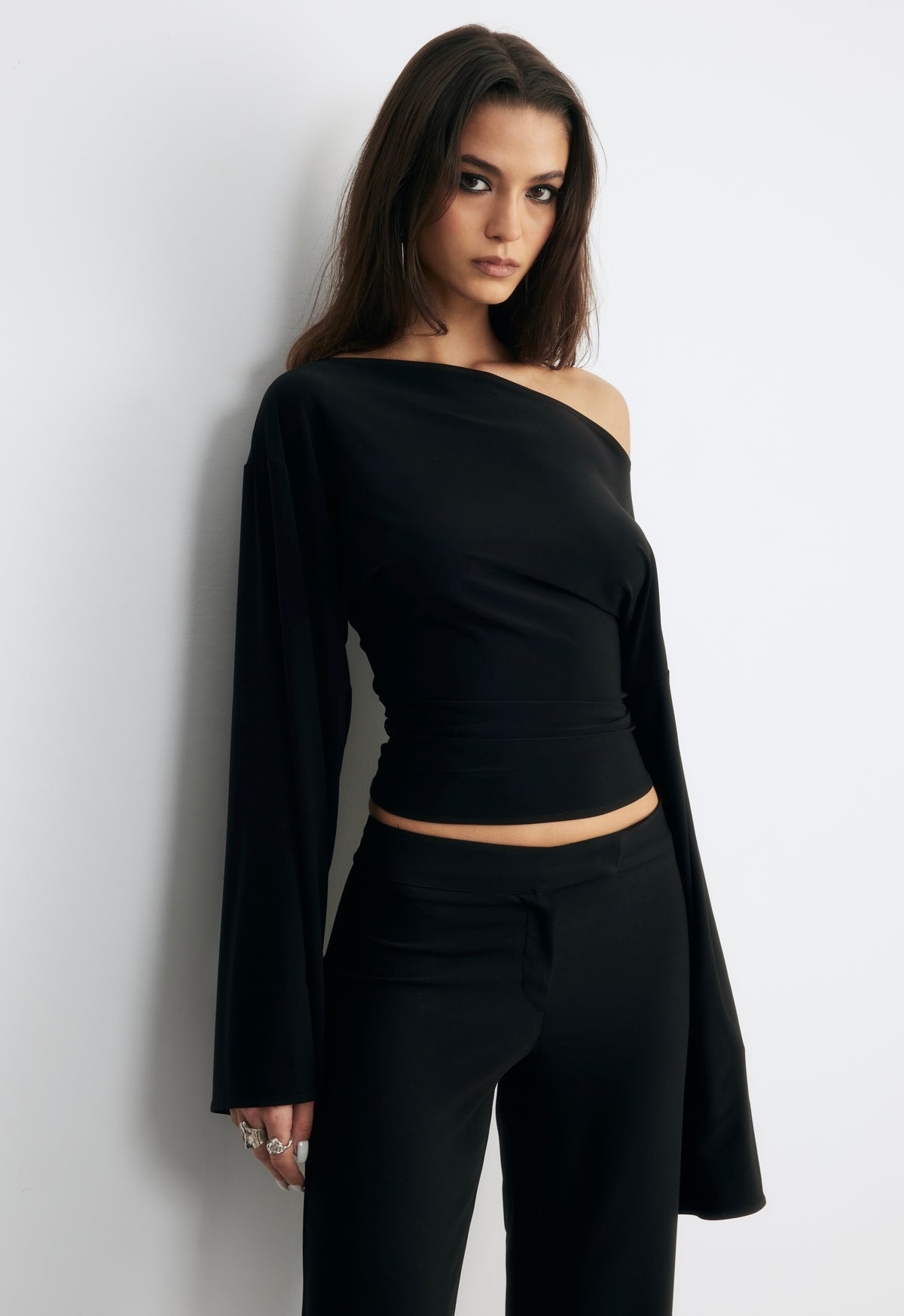 Adel Wide-Sleeve Blouse