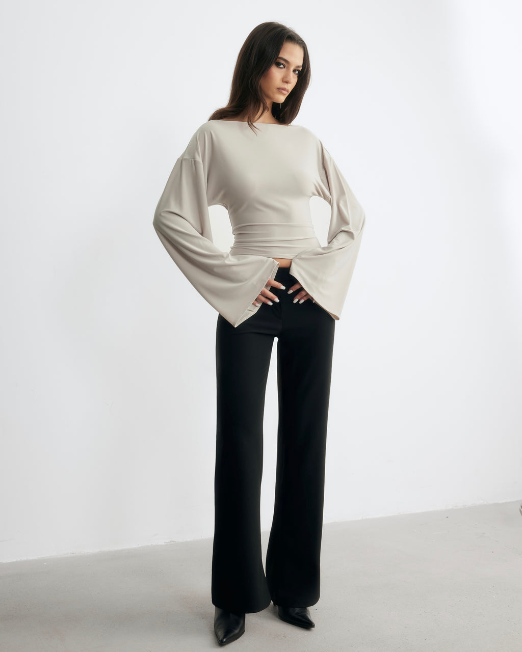 Adel Wide-Sleeve Blouse