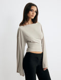 Adel Wide-Sleeve Blouse