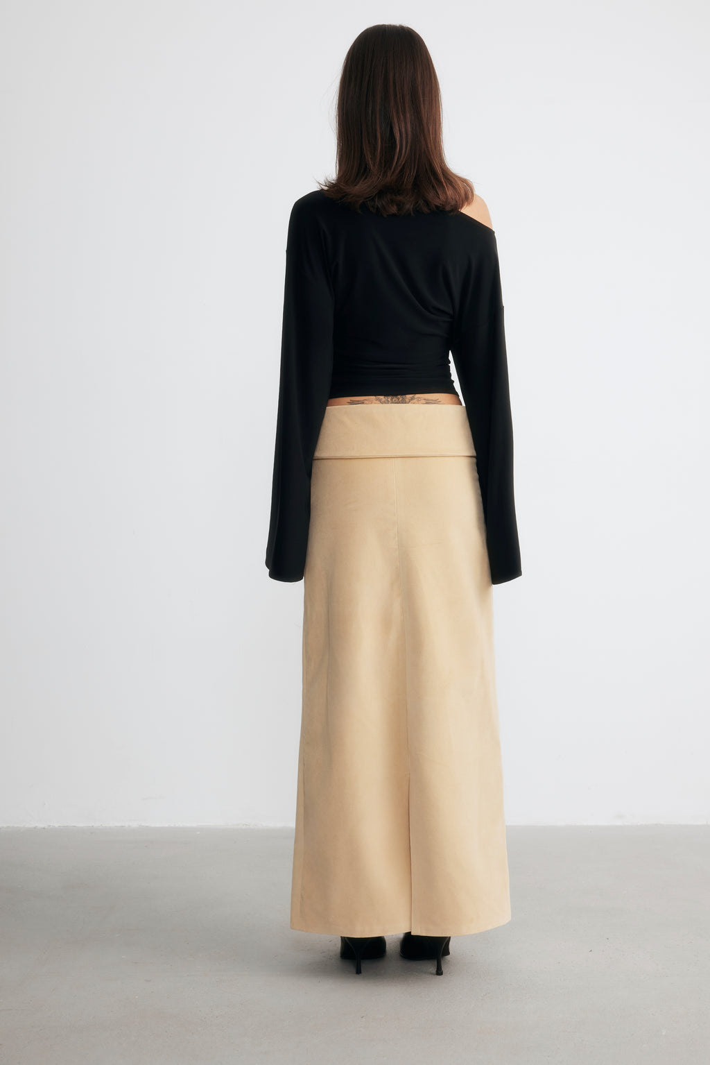Ramon Long Velvet Skirt