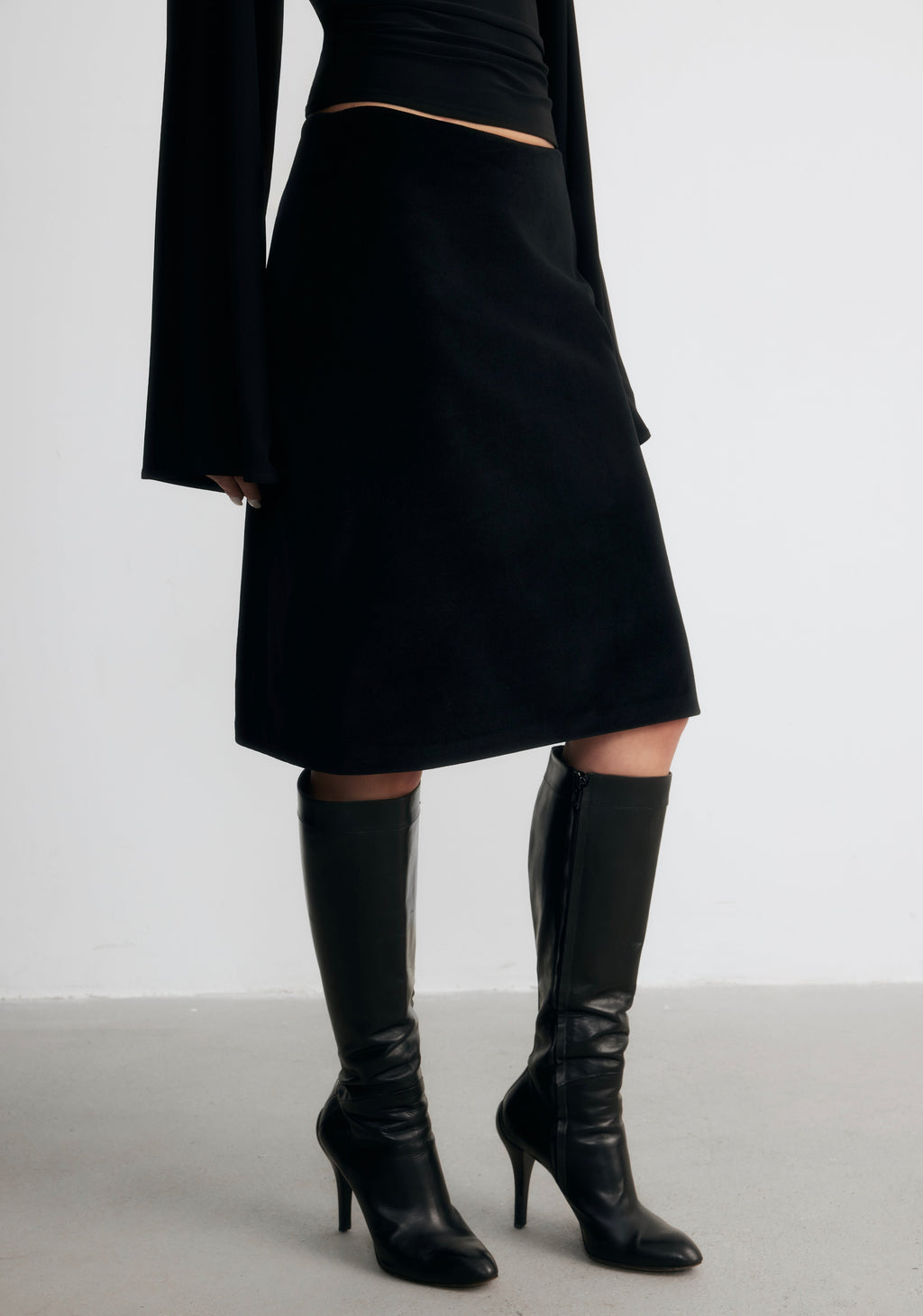 Ramon Midi Velvet Skirt