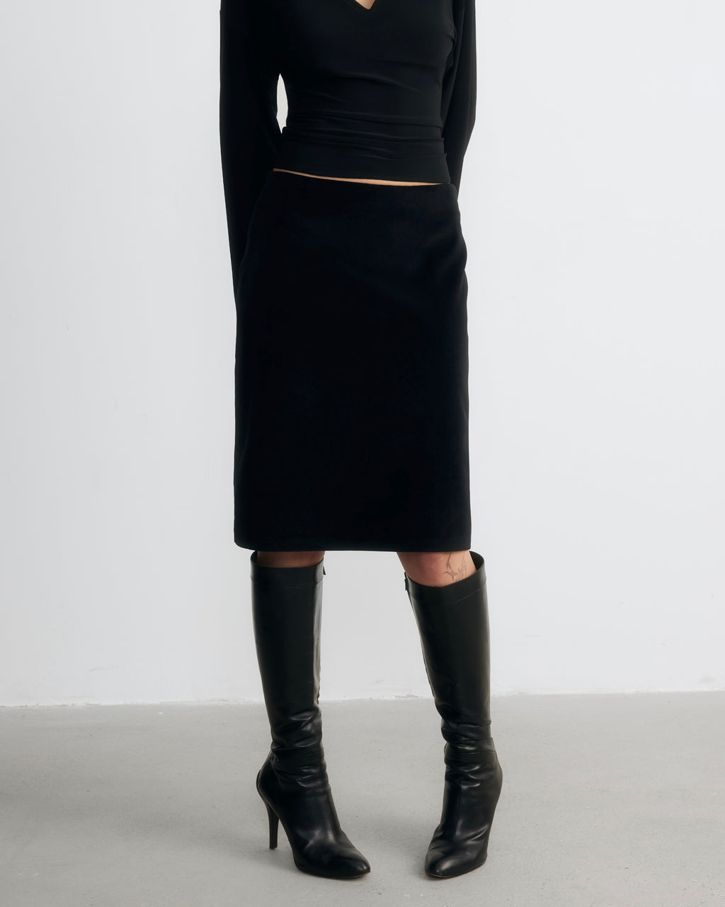 Ramon Midi Velvet Skirt