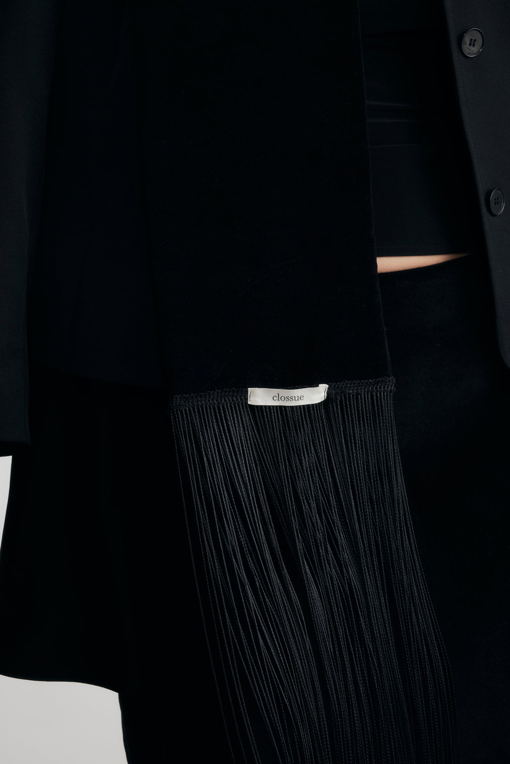 Tao Velvet Tasseled Scarf