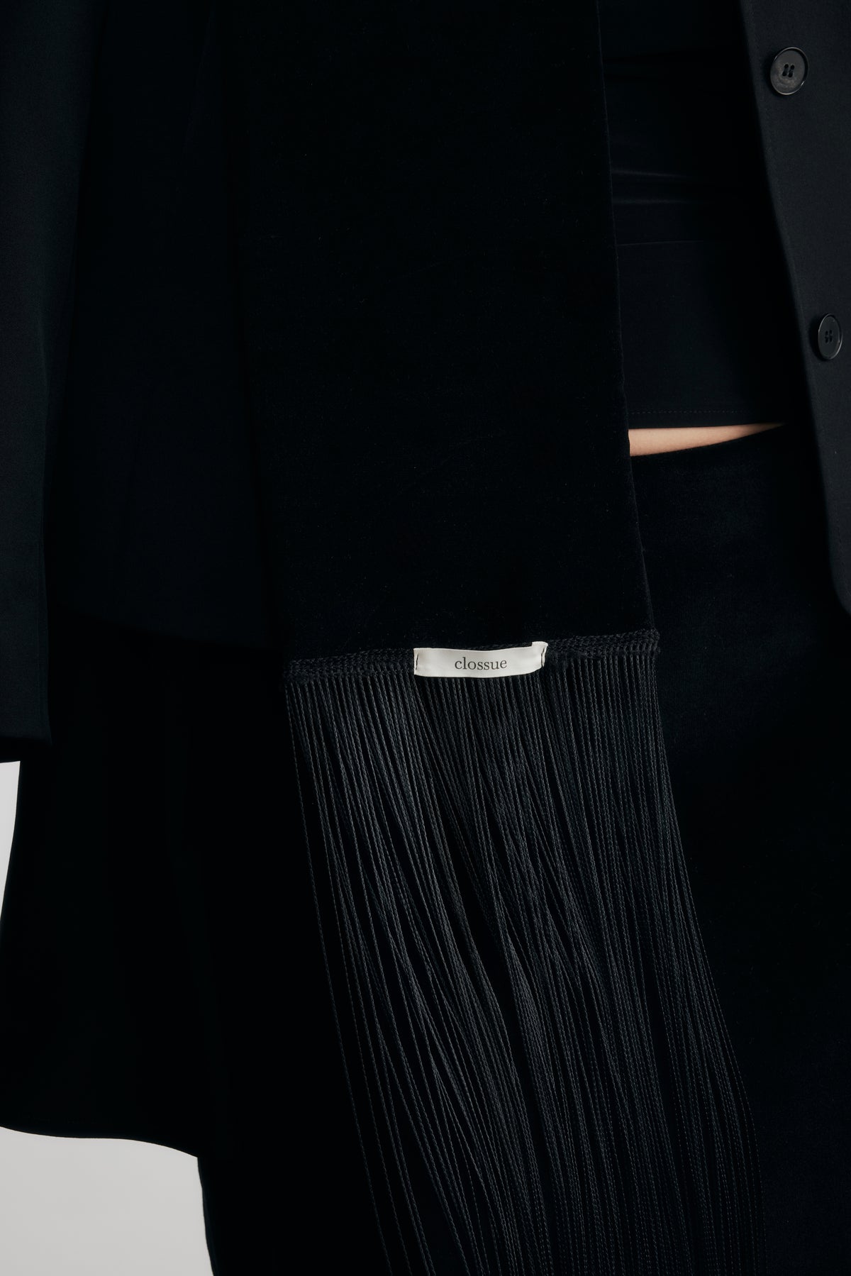 Tao Velvet Tasseled Scarf