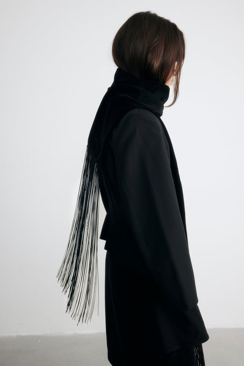 Tao Velvet Tasseled Scarf