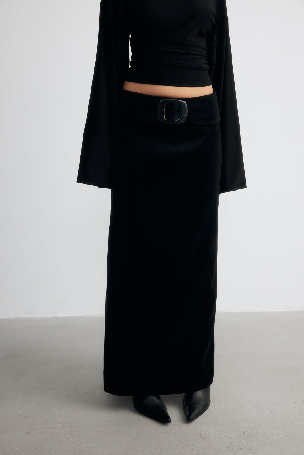 Ramon Long Velvet Skirt