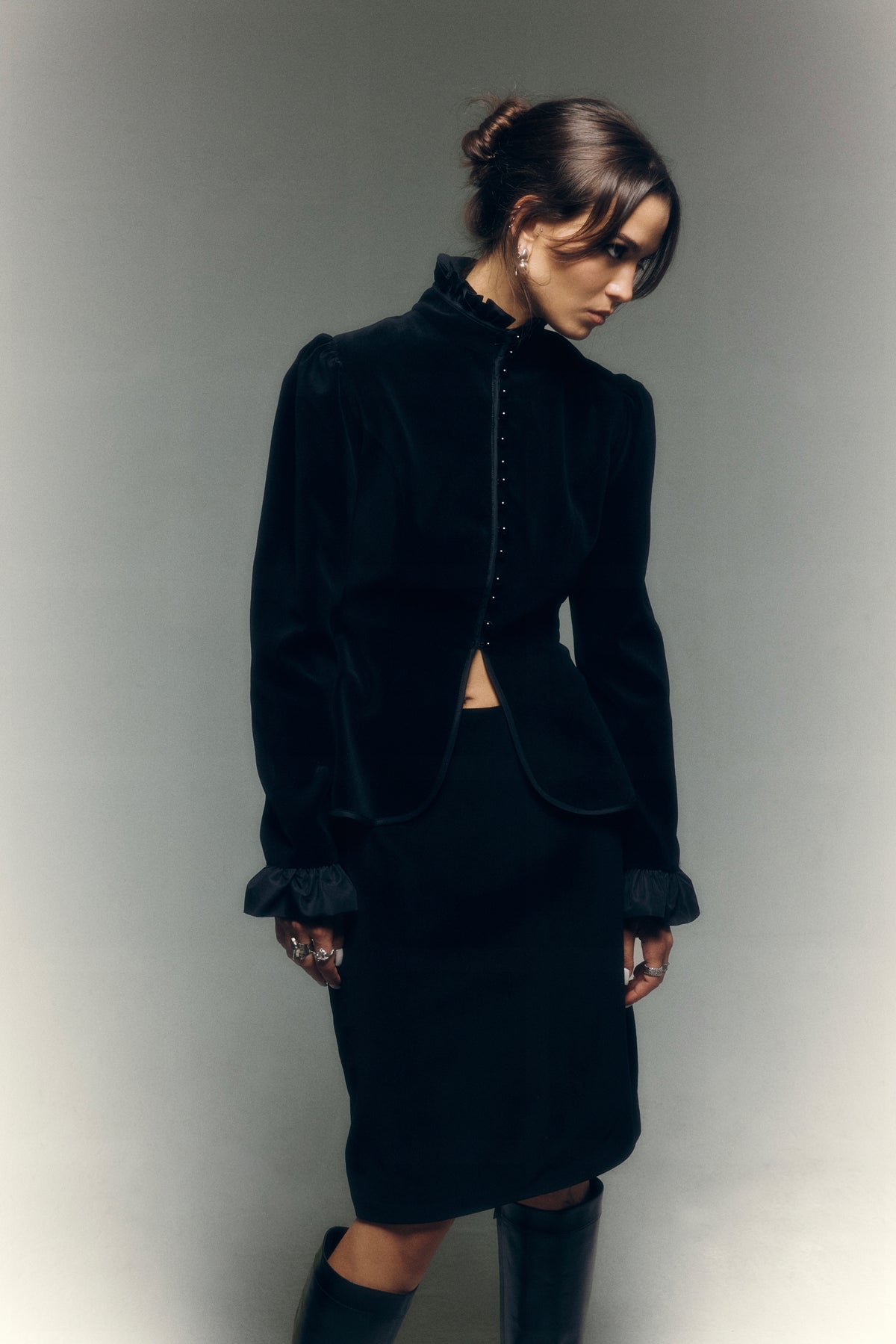 Ramon Midi Velvet Skirt
