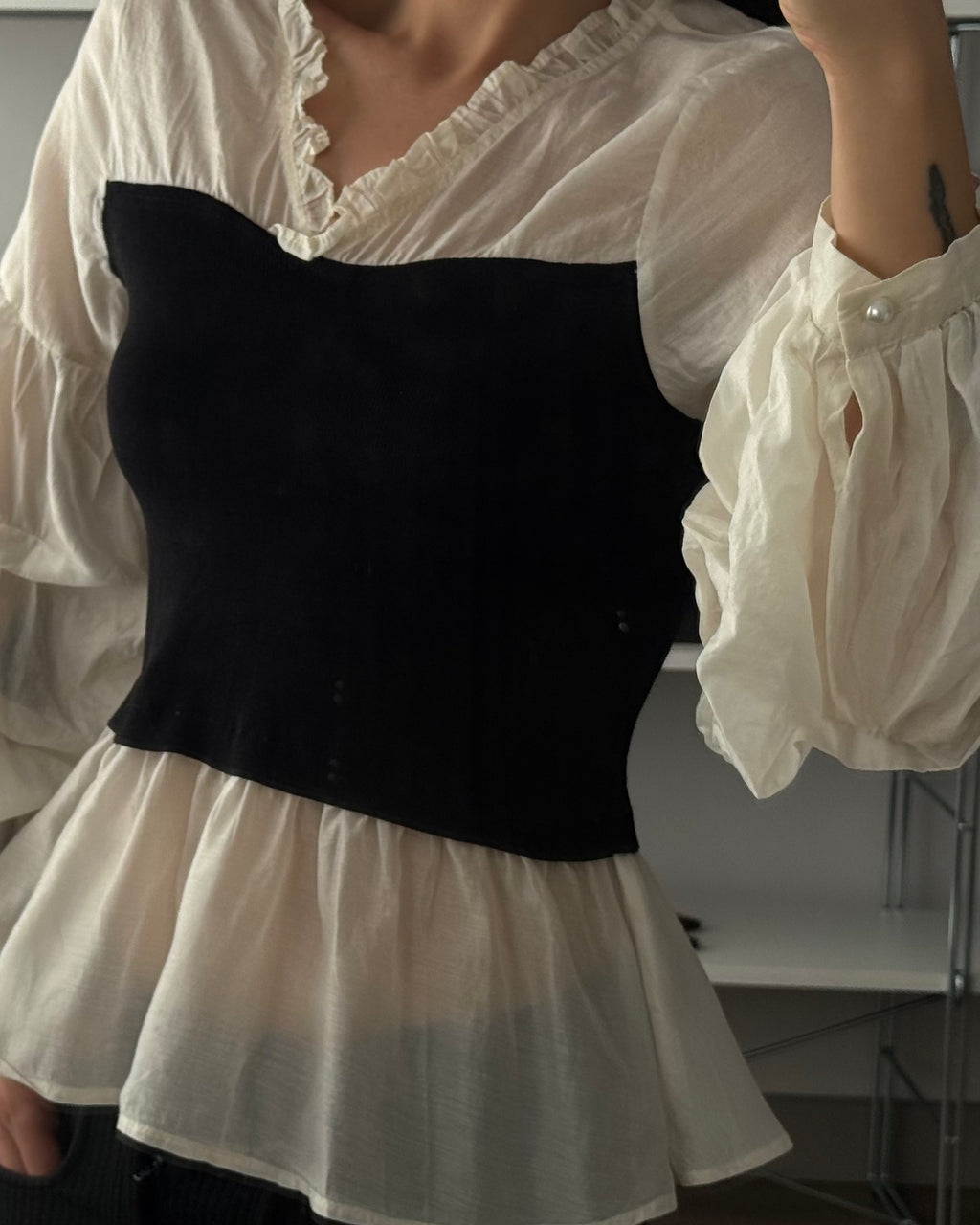 Büstiyer Görünümlü Bluz