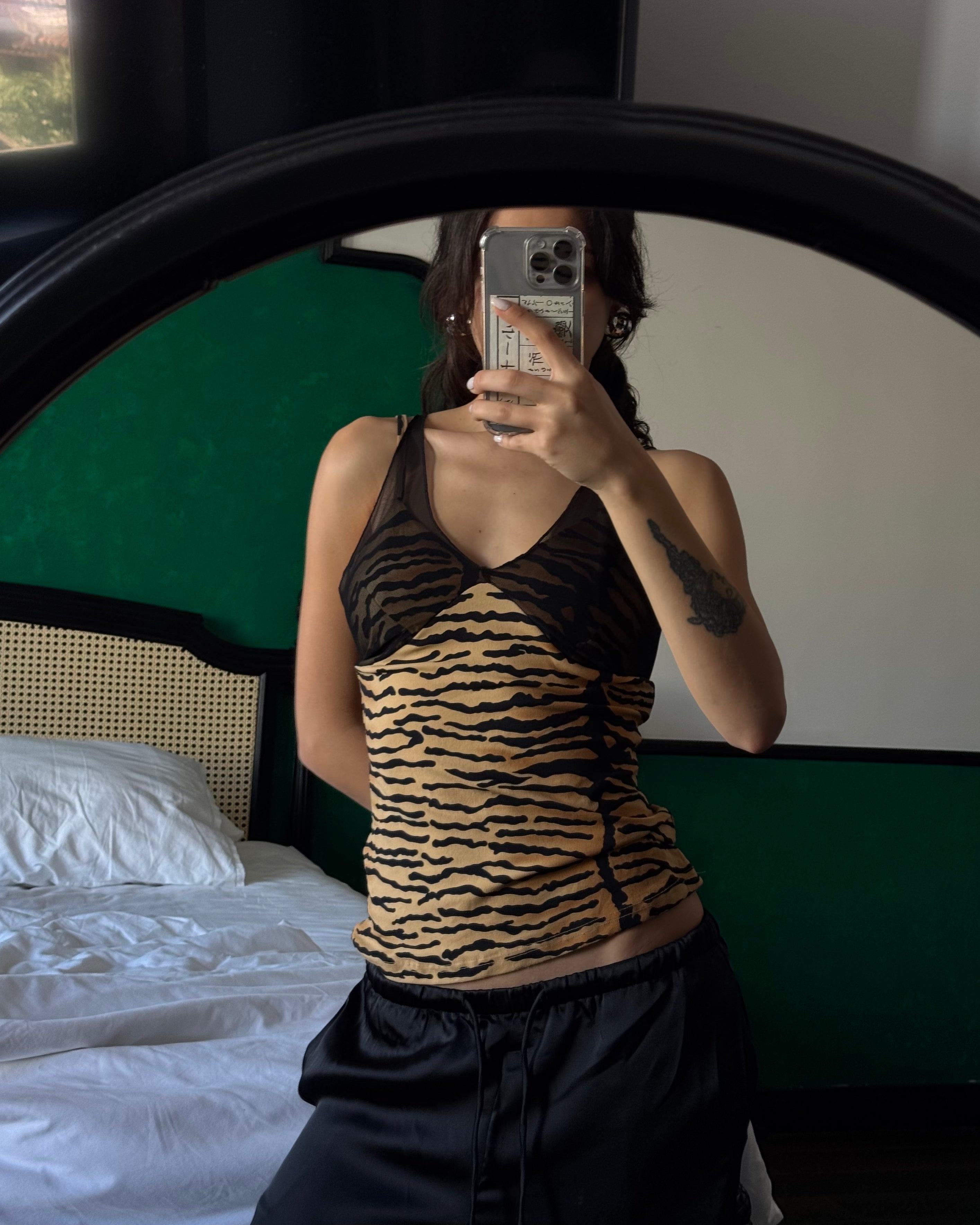 Tiger Print Bustier