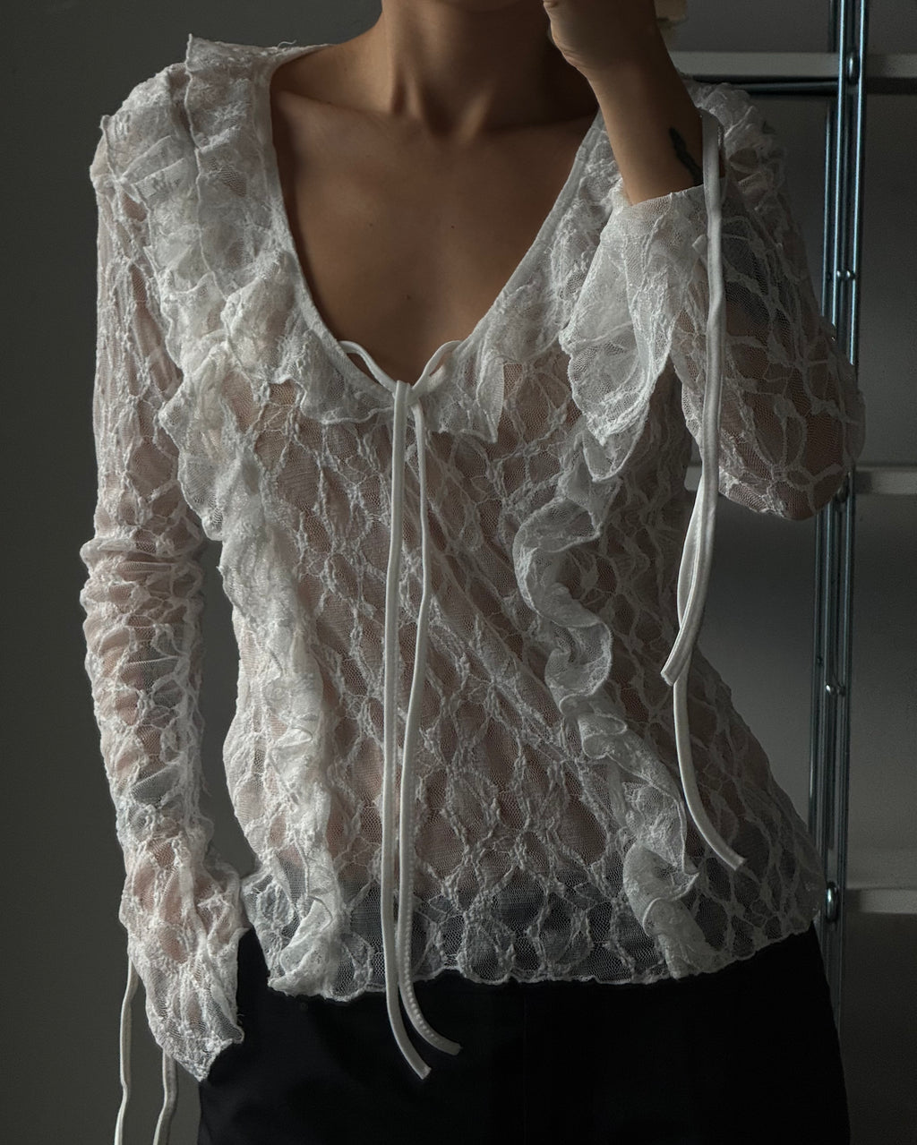 Lace Transparent Blouse