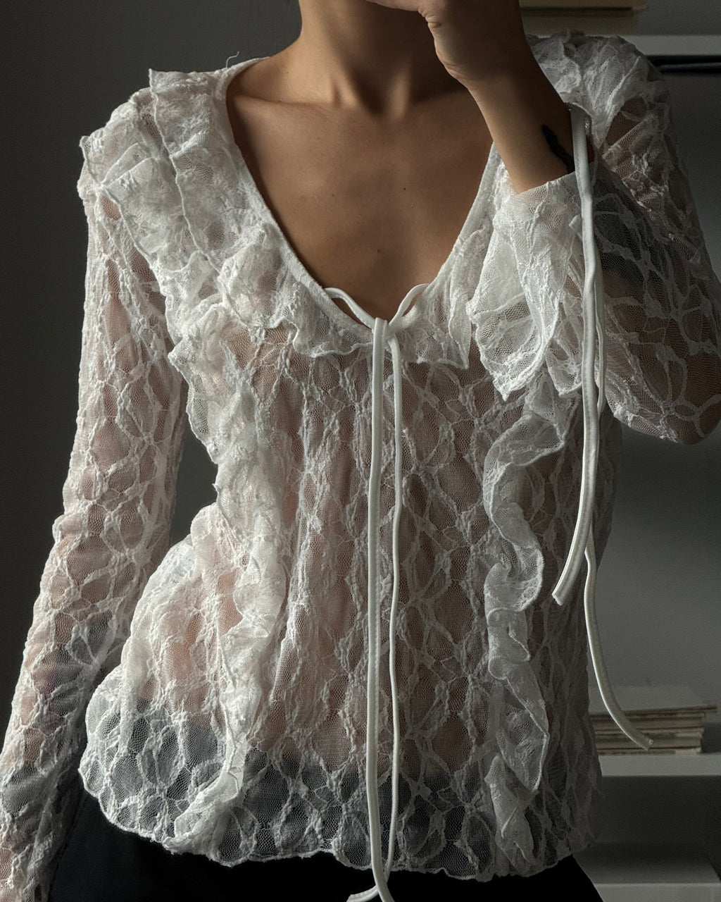 Lace Transparent Blouse